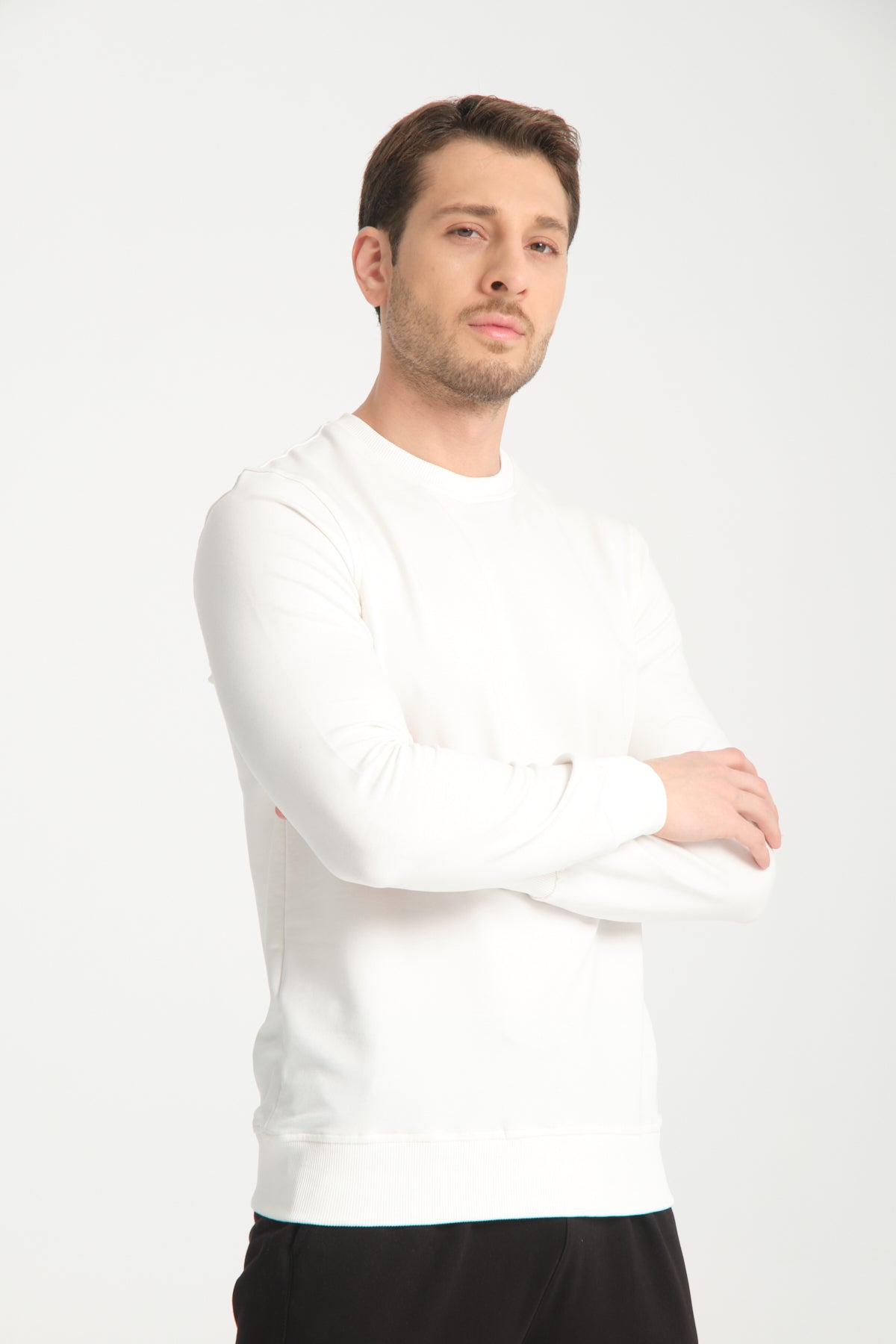 Rodi Bisiklet Yaka Basic  İnce Mevsimlik  Sweatshirt RD23YE581001