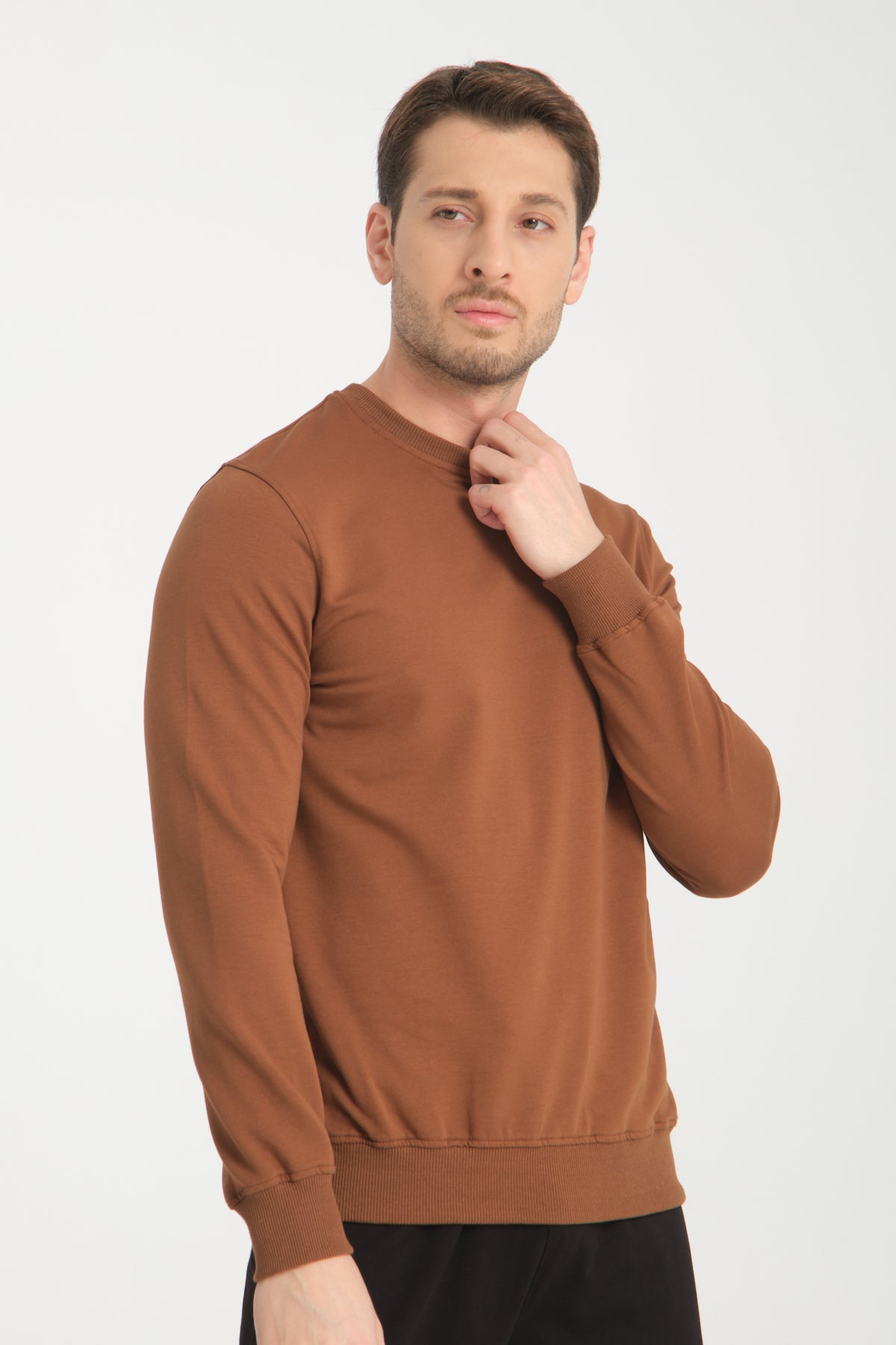 Rodi Bisiklet Yaka Basic  İnce Mevsimlik  Sweatshirt RD23YE581001