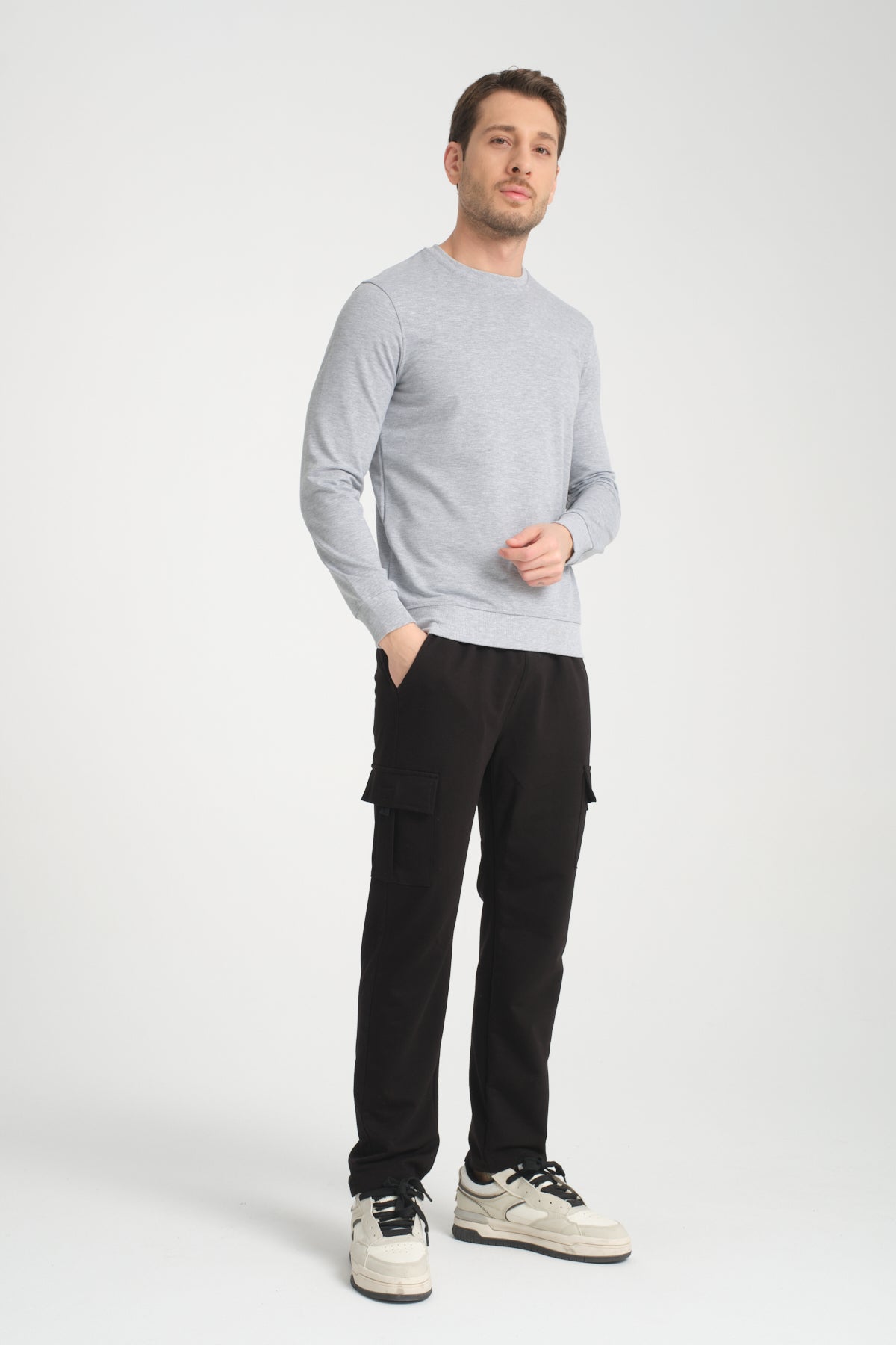 Rodi Bisiklet Yaka Basic  İnce Mevsimlik  Sweatshirt RD23YE581001