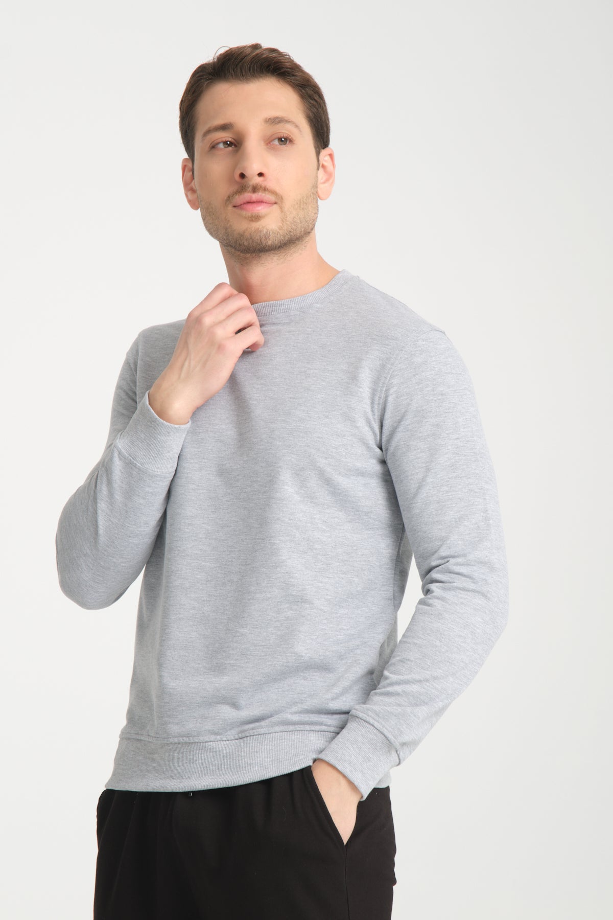 Rodi Bisiklet Yaka Basic  İnce Mevsimlik  Sweatshirt RD23YE581001