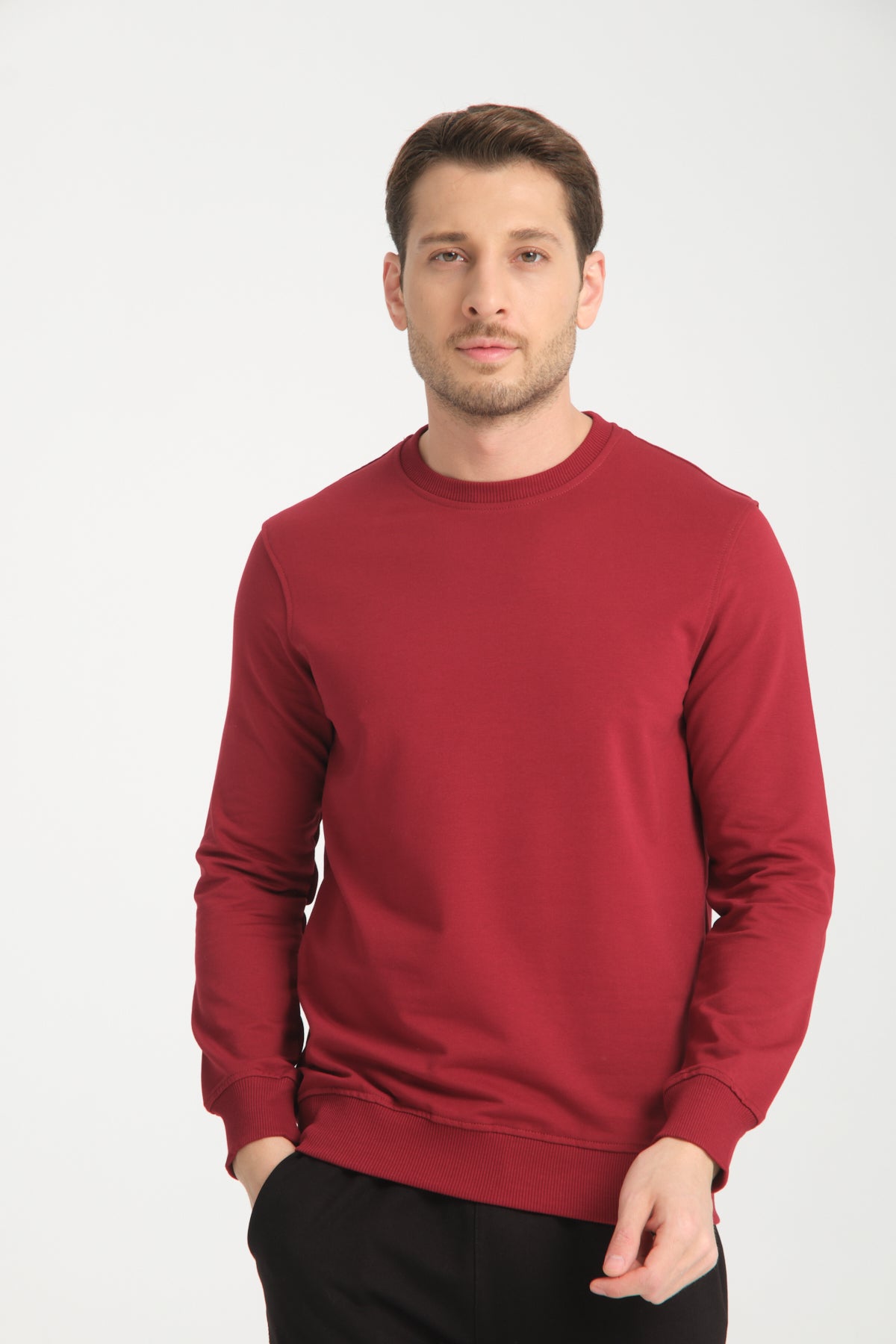 Rodi Bisiklet Yaka Basic  İnce Mevsimlik  Sweatshirt RD23YE581001