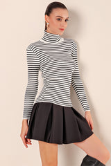 Striped Knit Sweater RD24KB035004