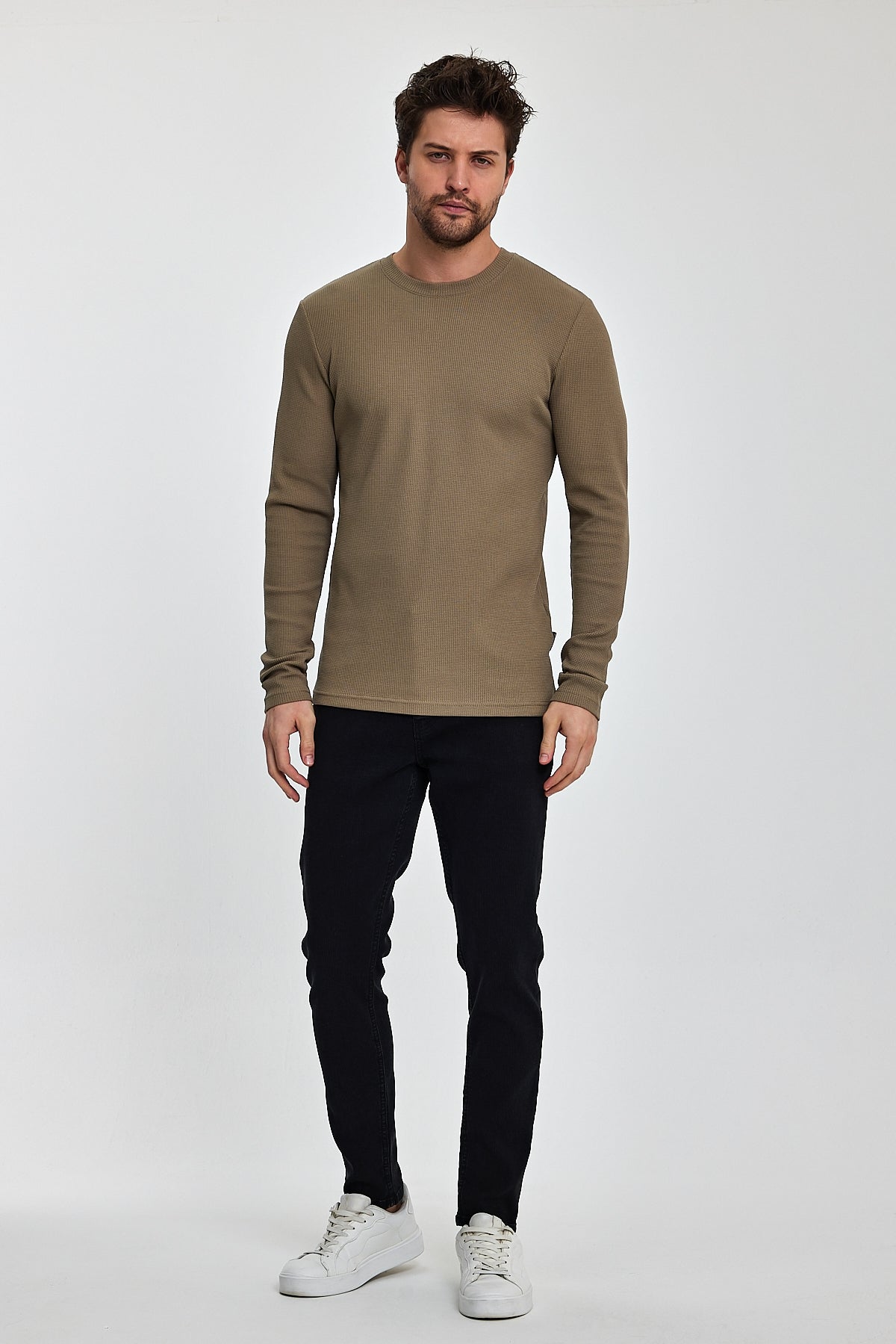 Rodi Men's Crew Neck Long Sleeve Sweat T-shirt RD24YE005073