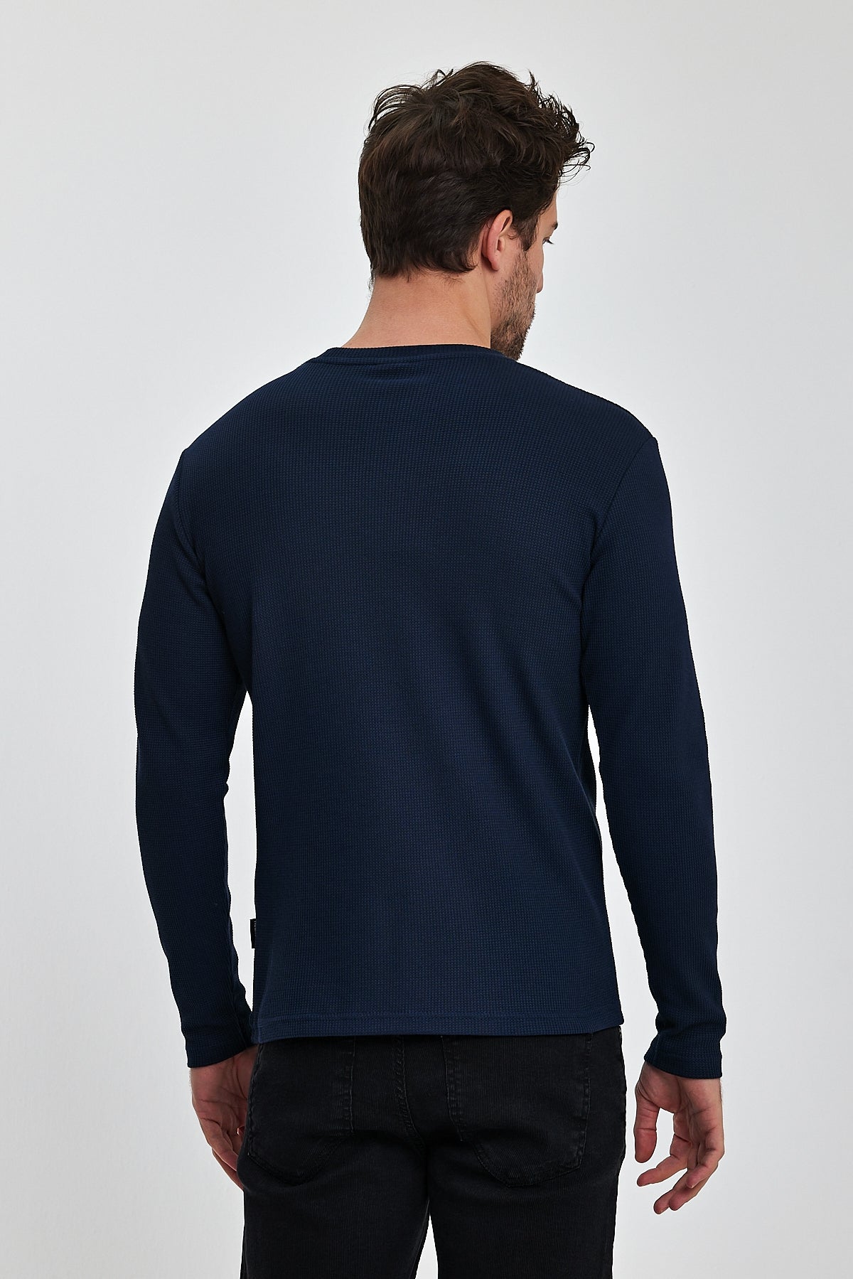 Rodi Men's Crew Neck Long Sleeve Sweat T-shirt RD24YE005073