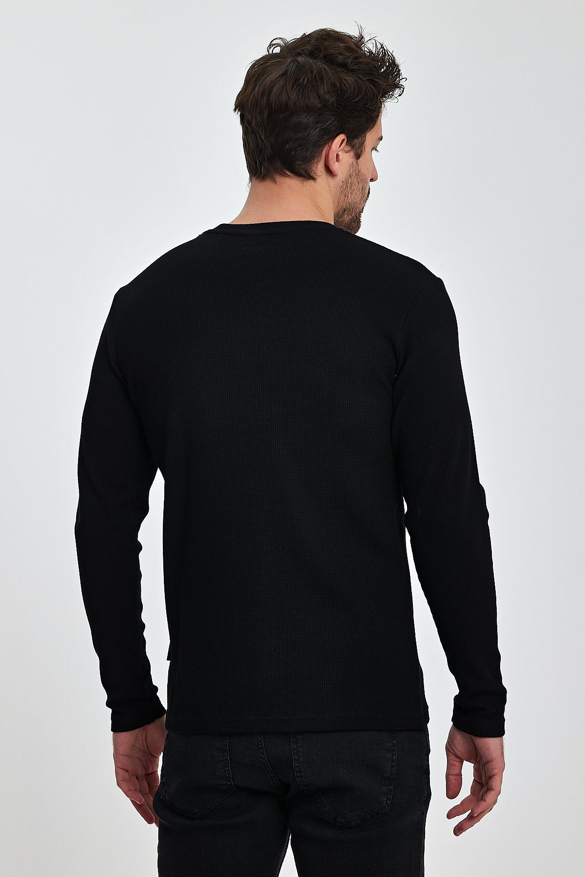Rodi Men's Crew Neck Long Sleeve Sweat T-shirt RD24YE005073