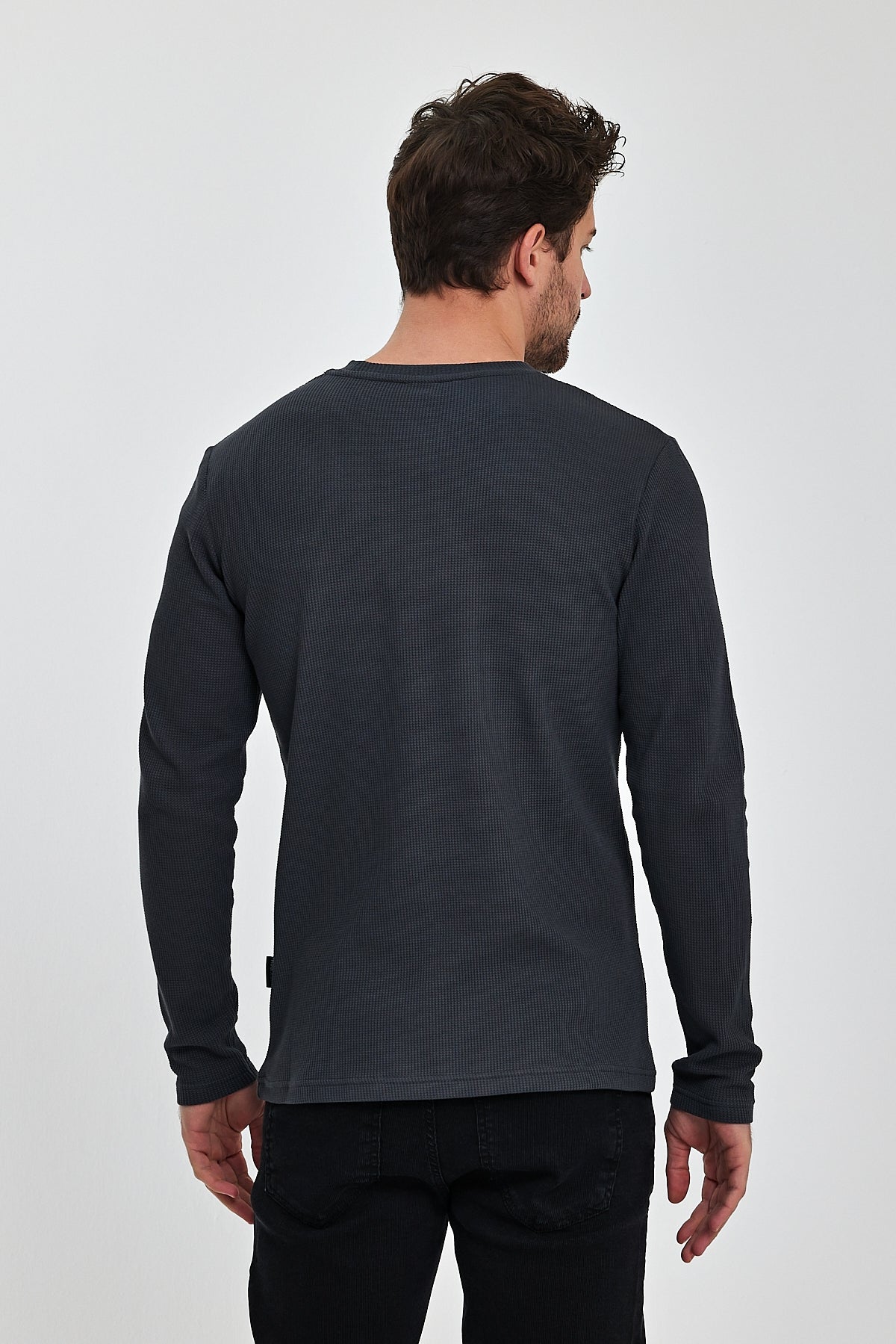 Rodi Men's Crew Neck Long Sleeve Sweat T-shirt RD24YE005073
