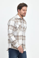 Rodi Men's Double Pocket Plaid Shirt RD24KE067660