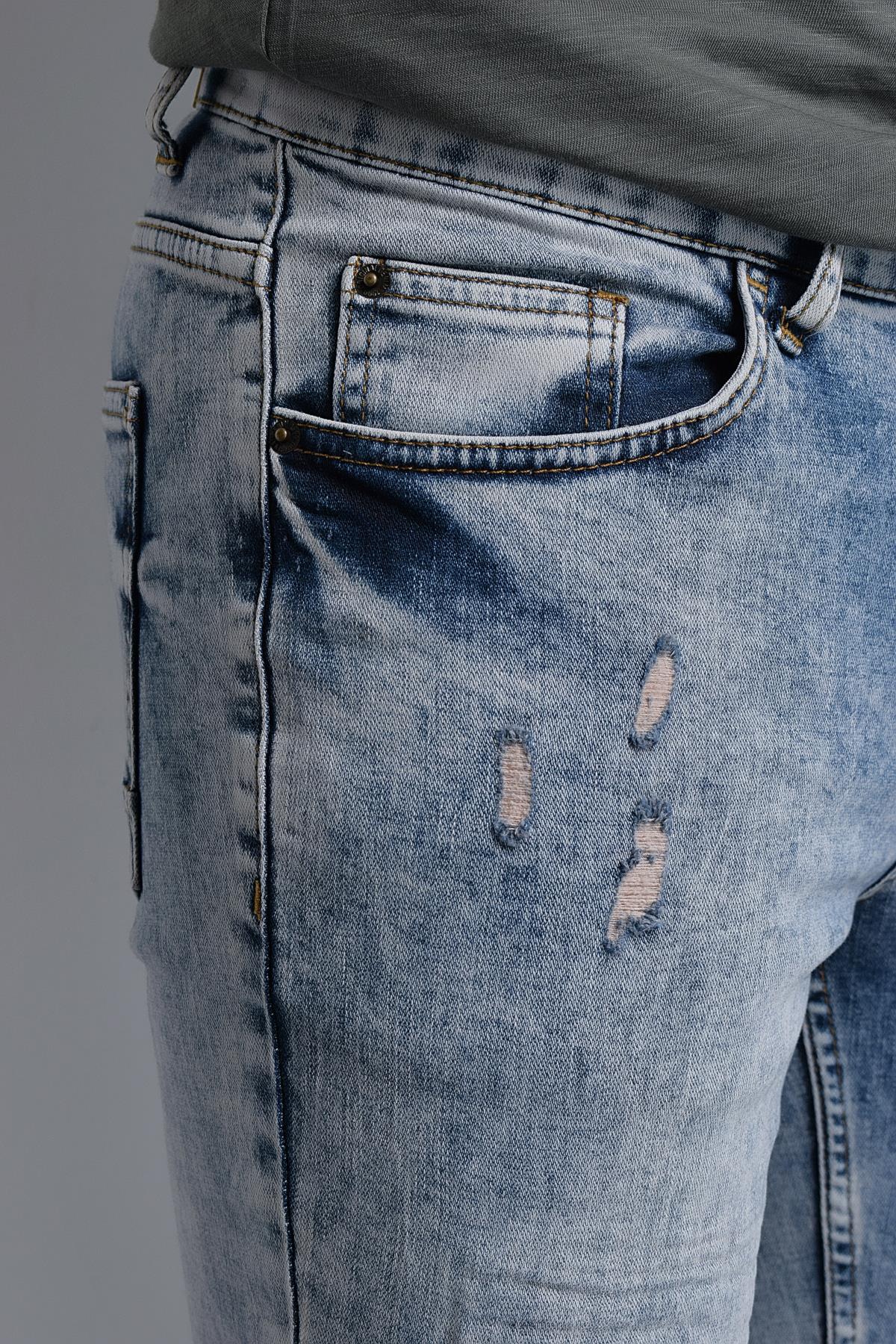 Rodi Erkek Denim Pantolon Kamuflaj Yamalı RD18YE010039