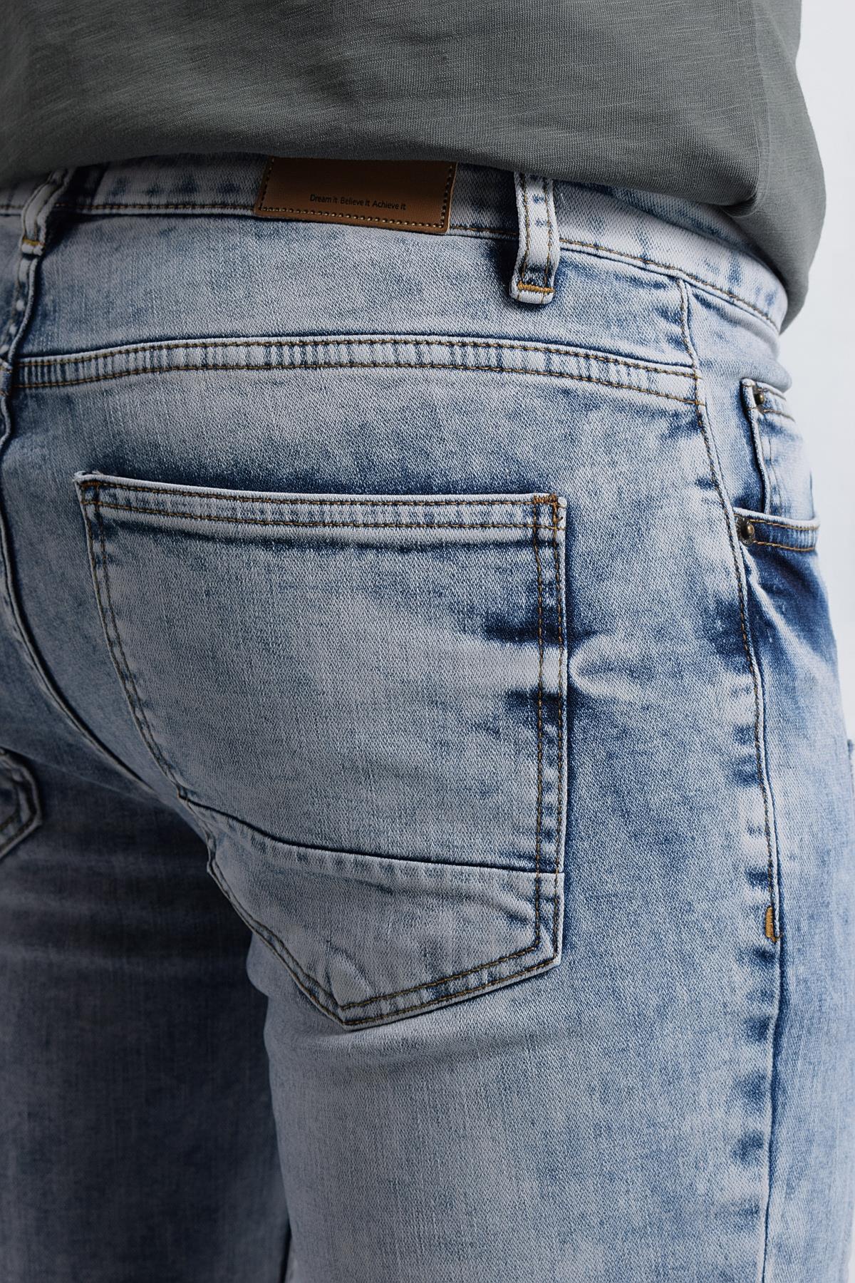 Rodi Erkek Denim Pantolon Kamuflaj Yamalı RD18YE010039