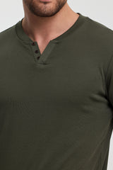 Rodi Erkek Önü Düğmeli Riabana Bisiklet Yaka T-shirt RD24YE002122