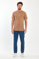 Rodi Men's Crew Neck T-shirt with Rodi Printed on the Front RD24YE002757