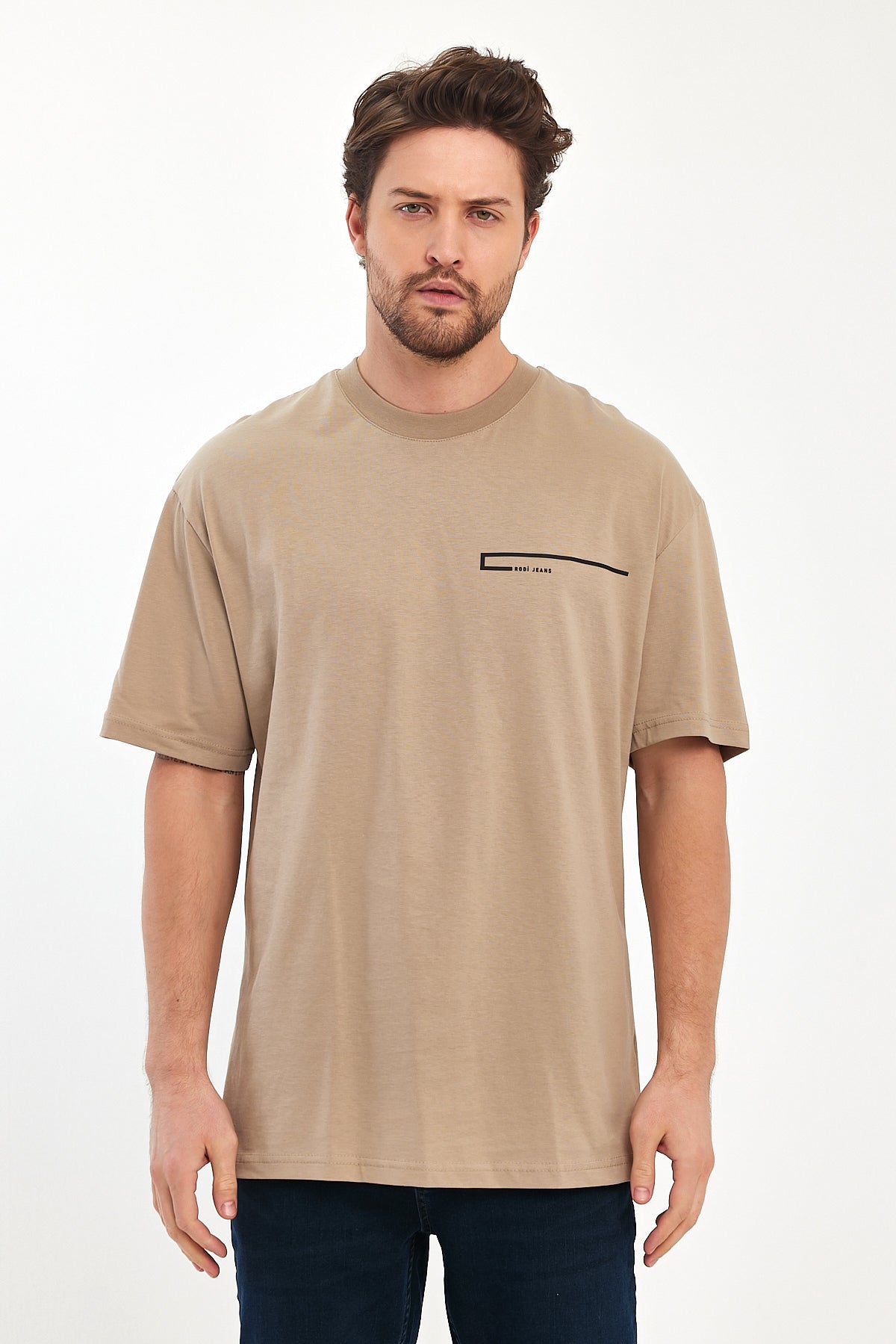 Rodi Men's Crew Neck T-shirt with Rodisport Written on the Front RD24YE002901