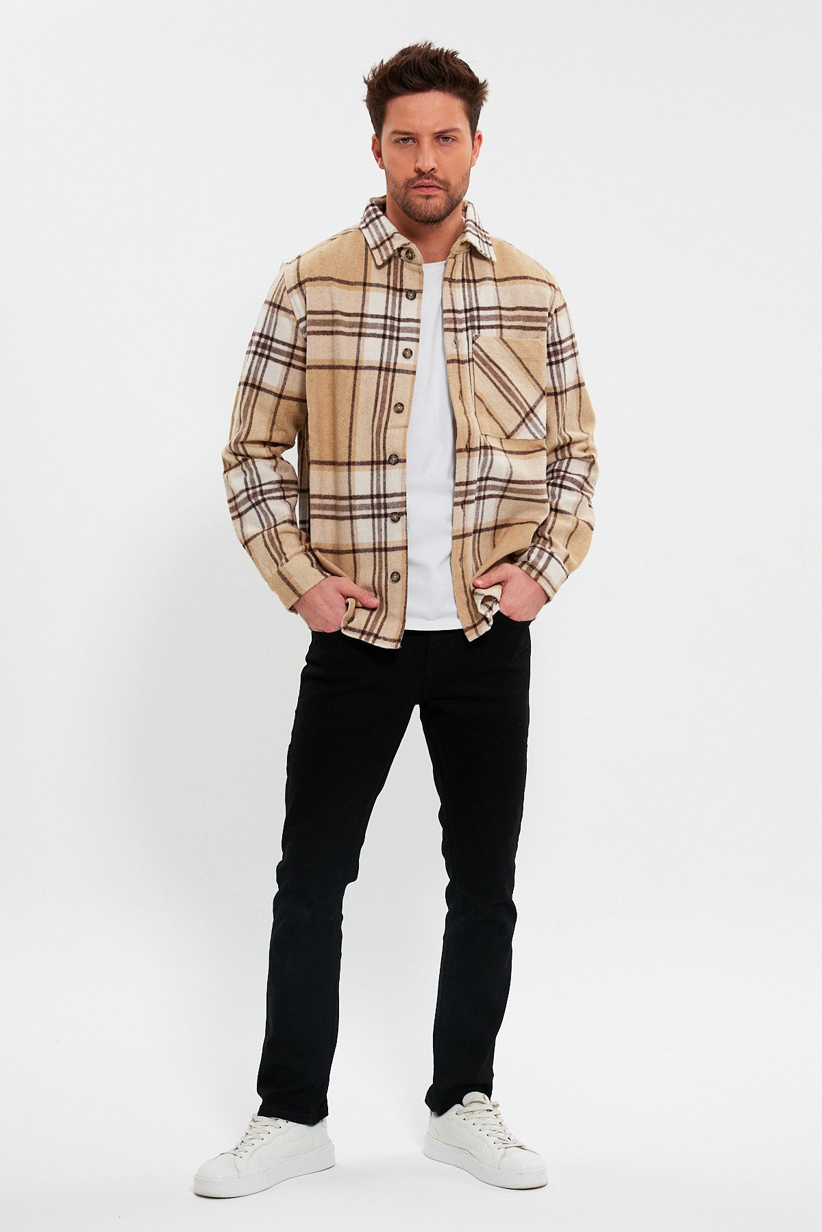 قميص Rodi الرجالي ذو الجيب الواحد Lumberjack RD24KE0078B8