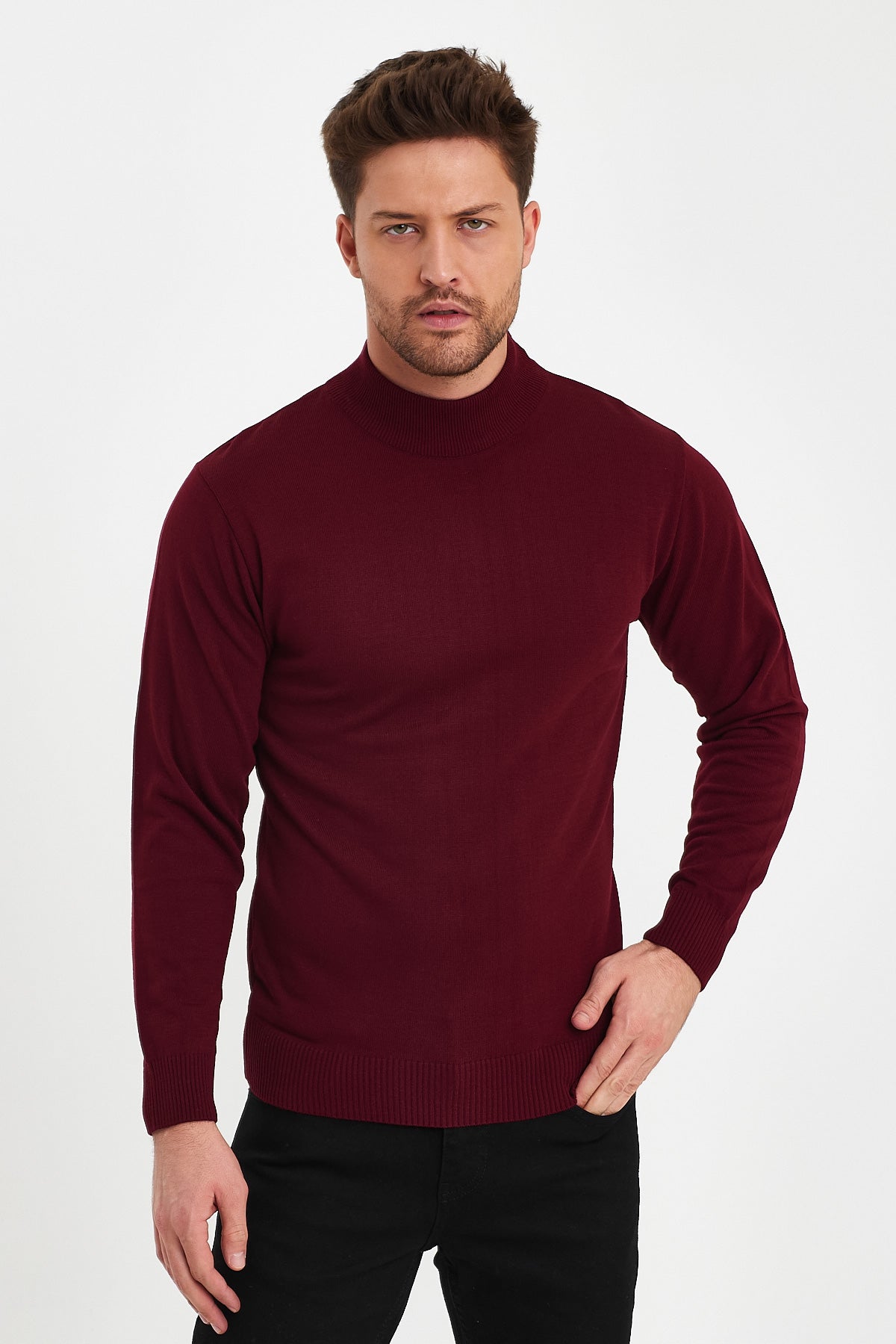 Rodi Men's Half Fisherman Long Sleeve Sweater RD24KE050211