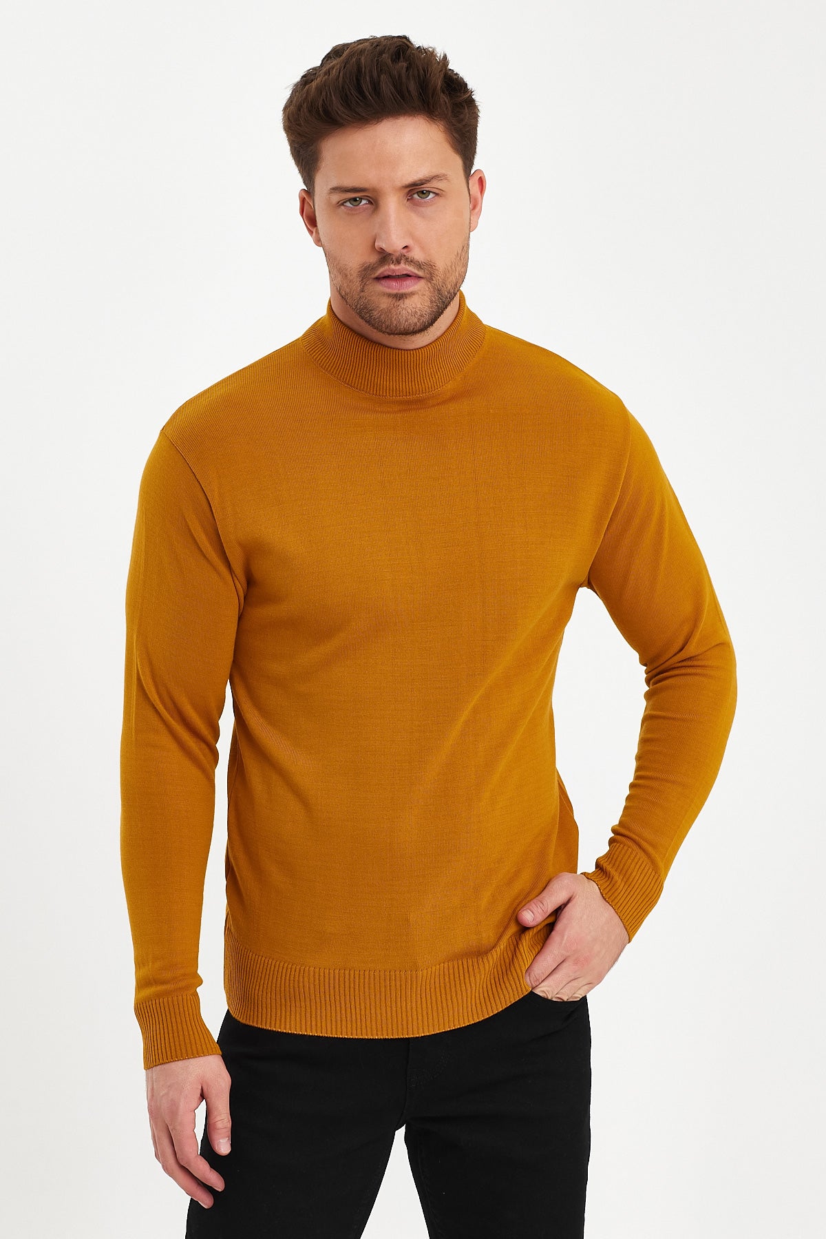 Rodi Men's Half Fisherman Long Sleeve Sweater RD24KE050211