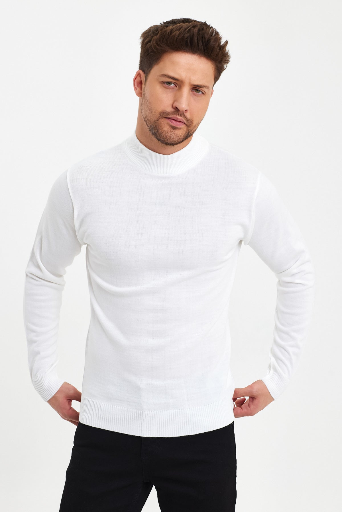 Rodi Men's Half Fisherman Long Sleeve Sweater RD24KE050211