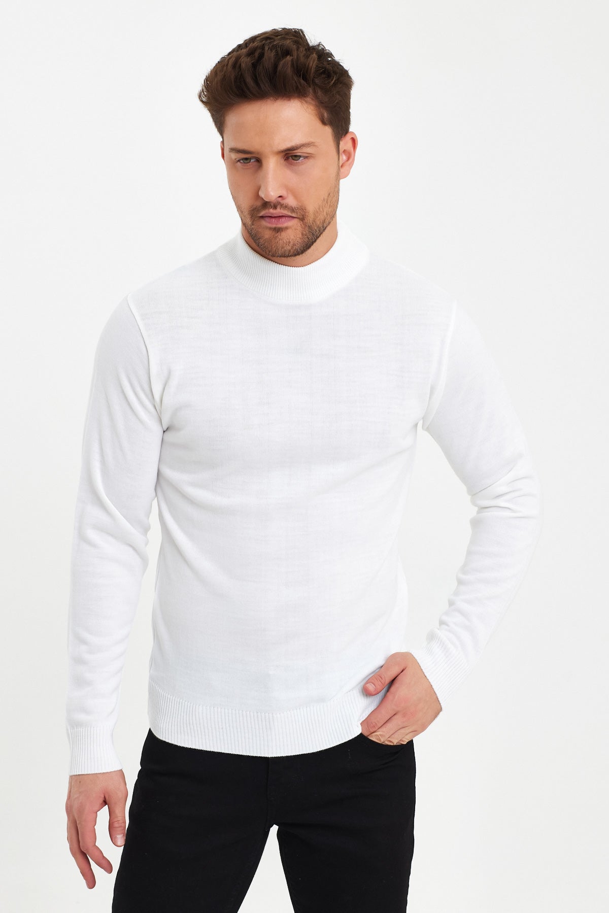 Rodi Men's Half Fisherman Long Sleeve Sweater RD24KE050211