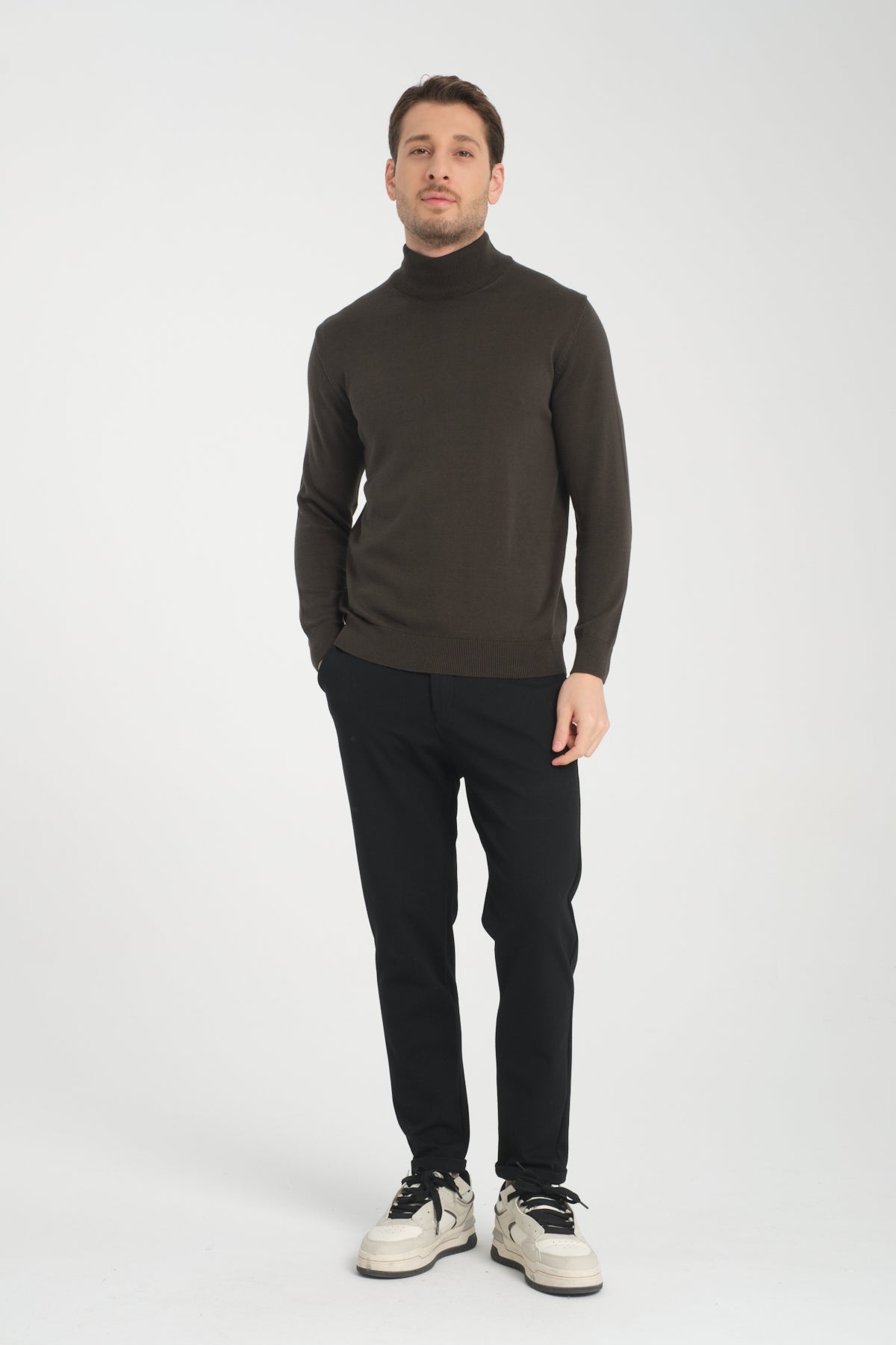 Rodi Men's Half Fisherman Long Sleeve Sweater RD24KE050211