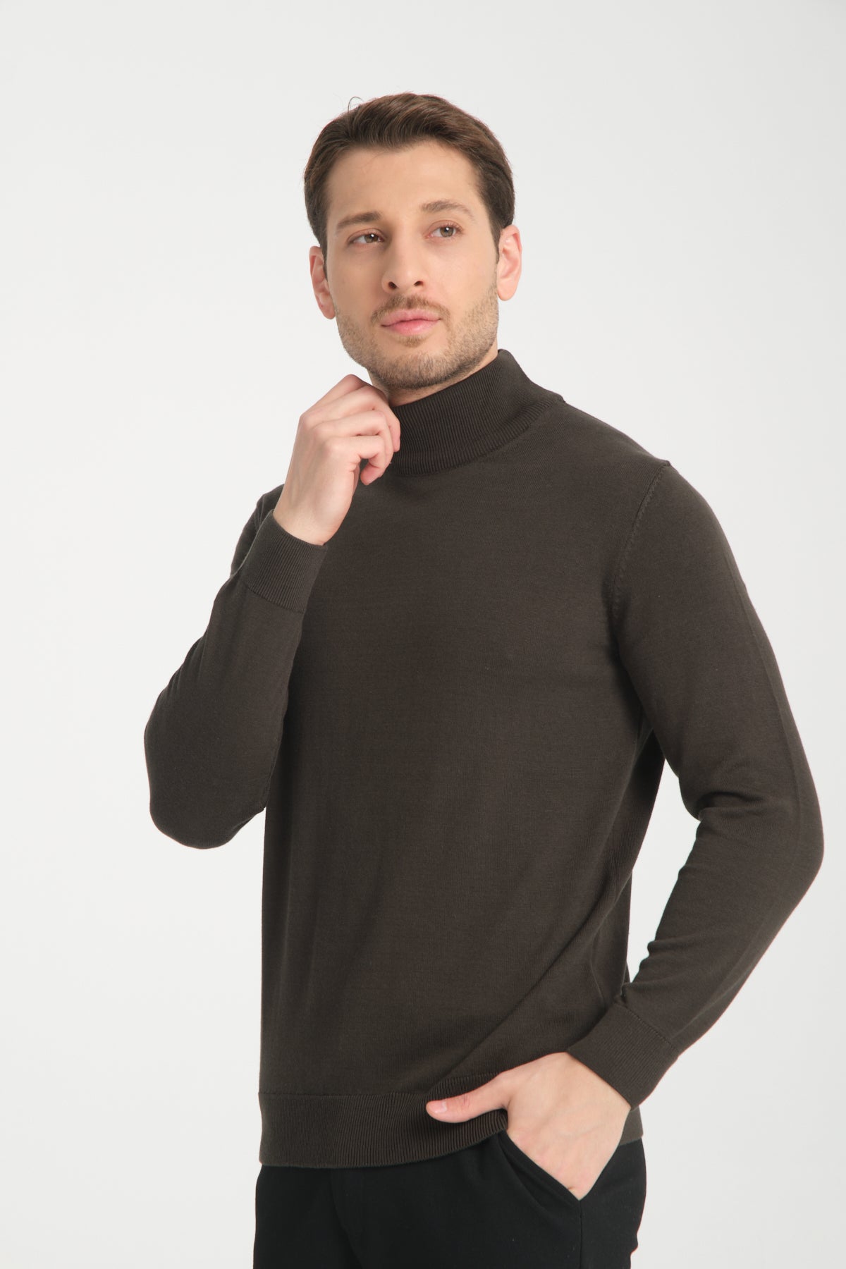 Rodi Men's Half Fisherman Long Sleeve Sweater RD24KE050211