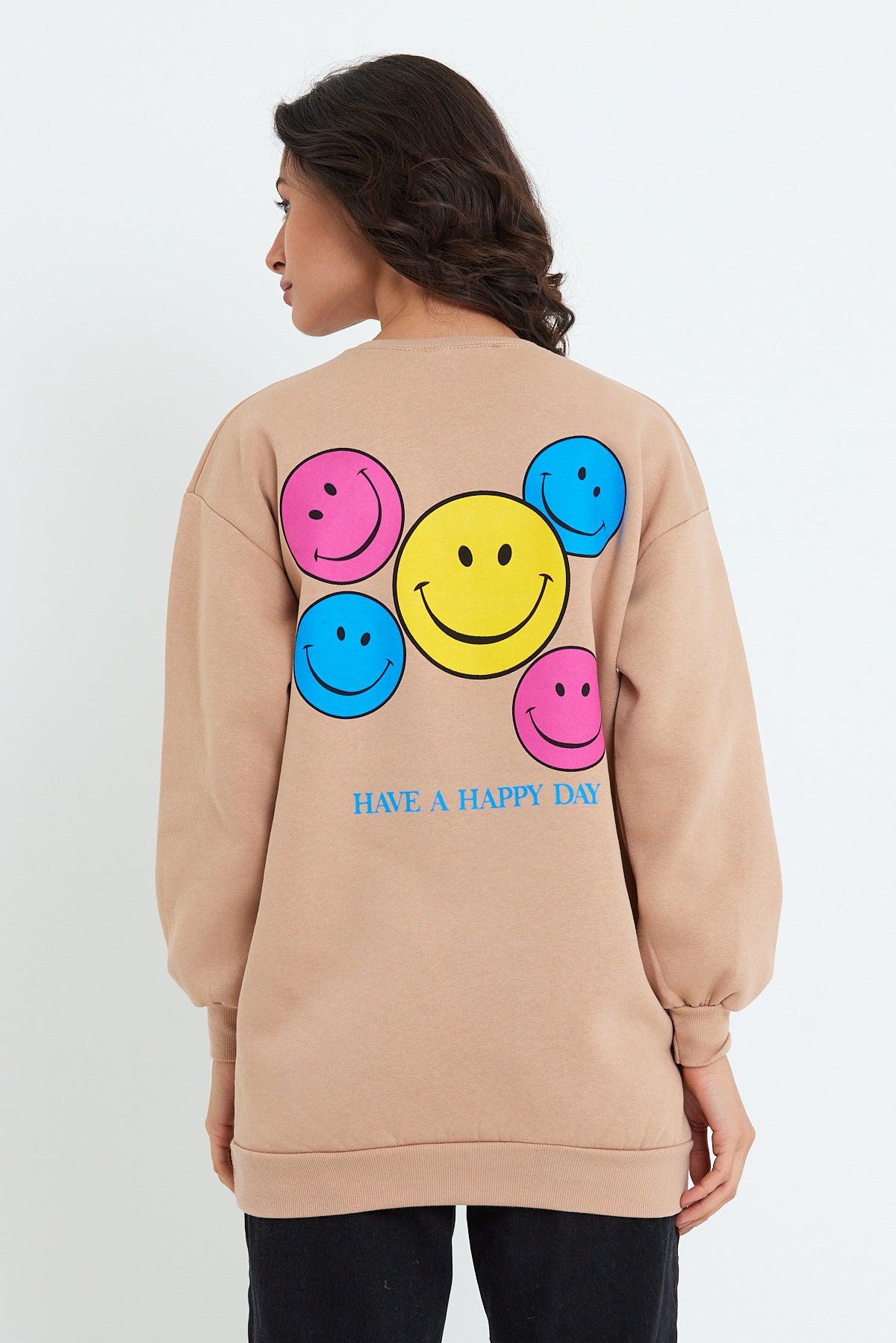 Rodi Smiling Face Printed 3 Thread Raised Sweat RD23KB006008