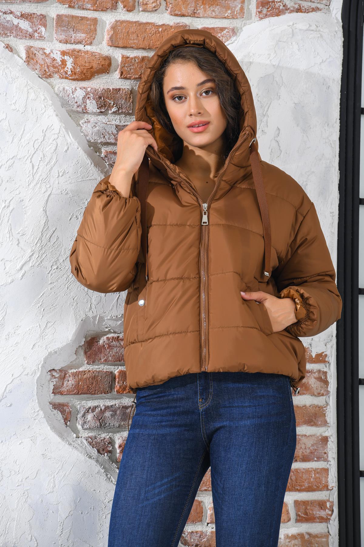 Rodi Women's Puffer Jacket Short Hooded DS22KB025117