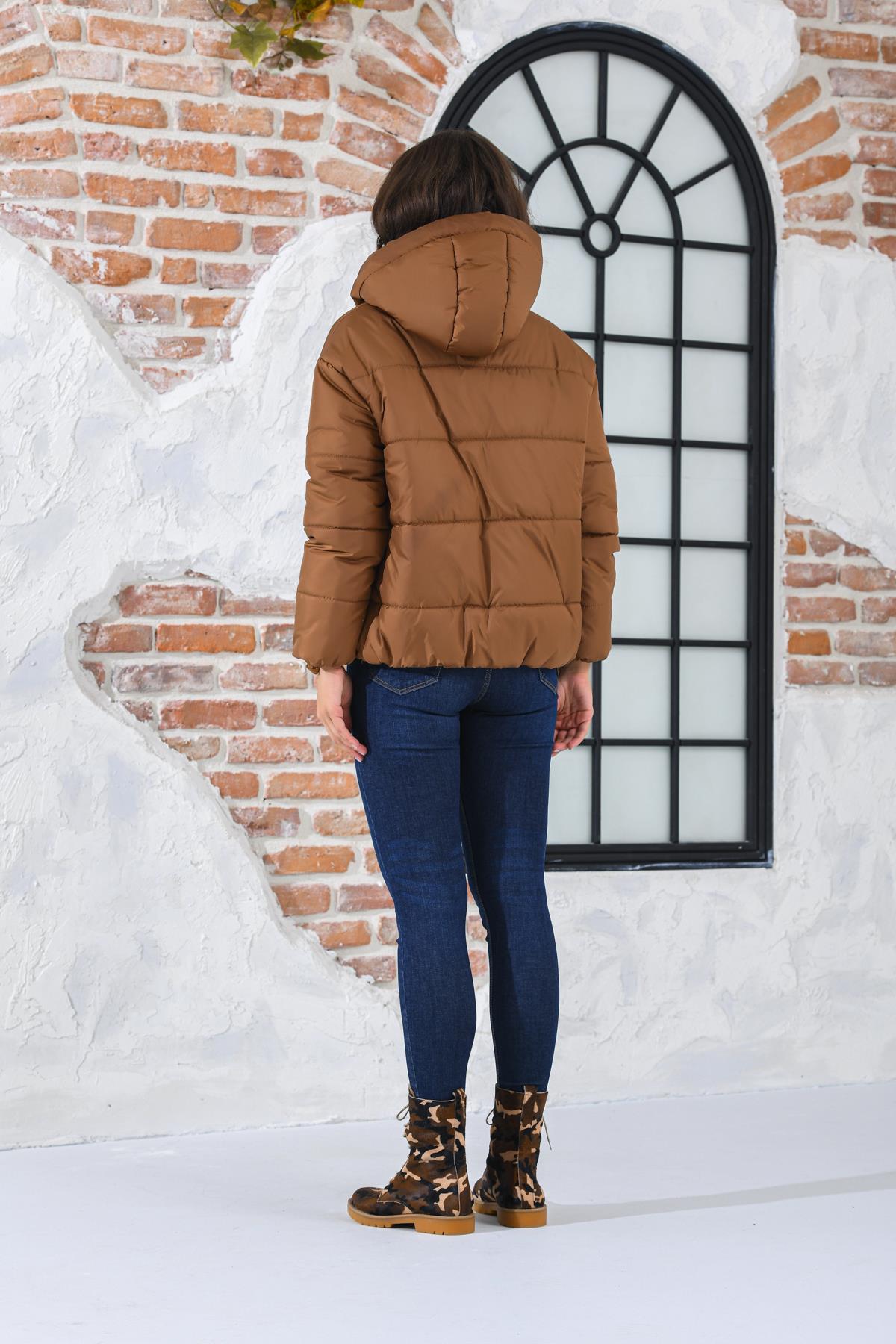 Rodi Women's Puffer Jacket Short Hooded DS22KB025117