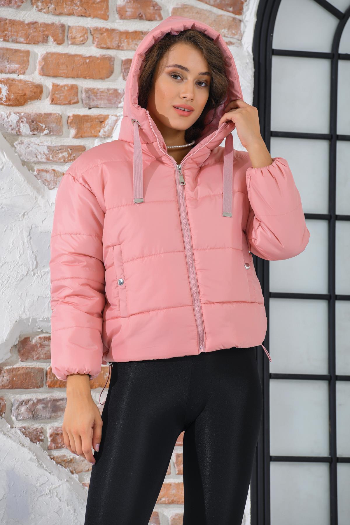 Rodi Women's Puffer Jacket Short Hooded DS22KB025117