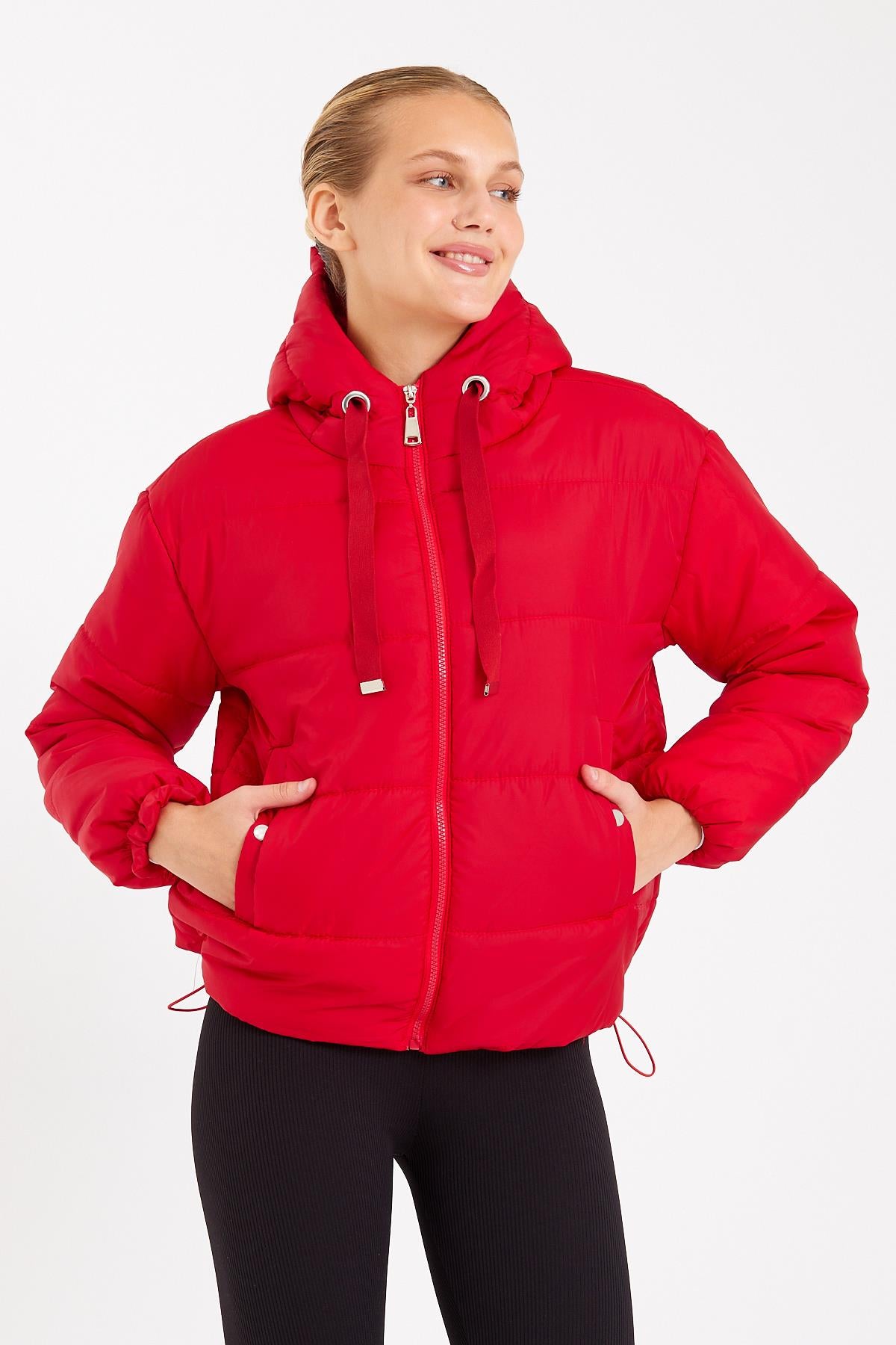 Rodi Women's Puffer Jacket Short Hooded DS22KB025117