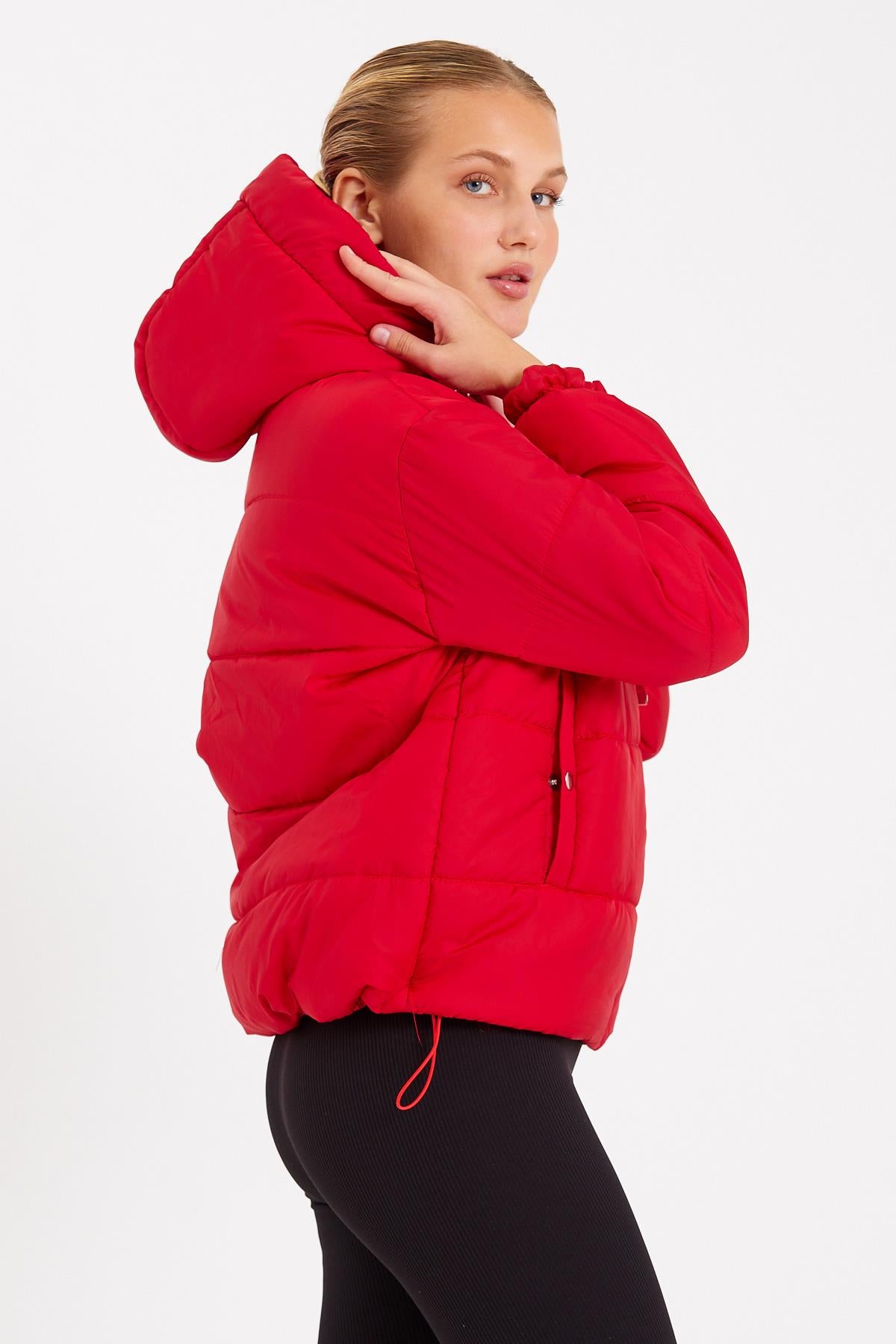 Rodi Women's Puffer Jacket Short Hooded DS22KB025117