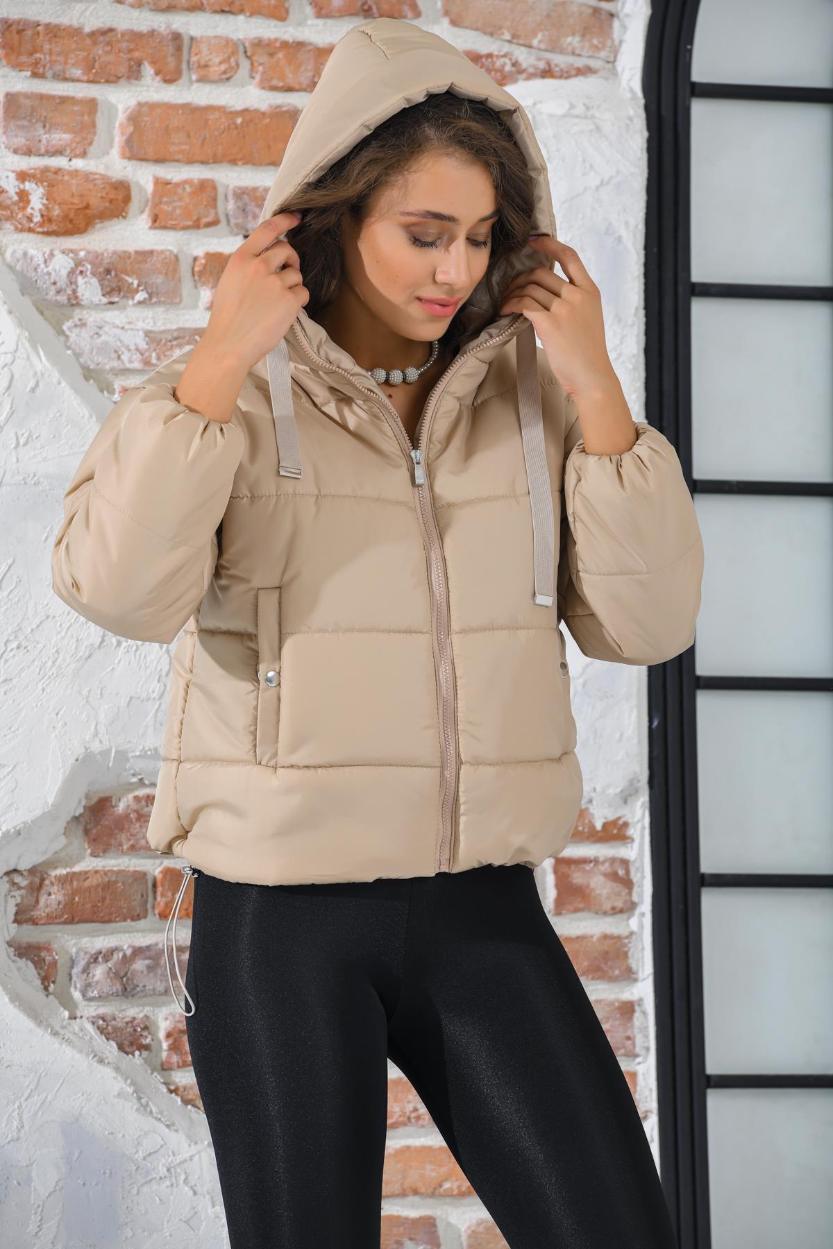 Rodi Women's Puffer Jacket Short Hooded DS22KB025117
