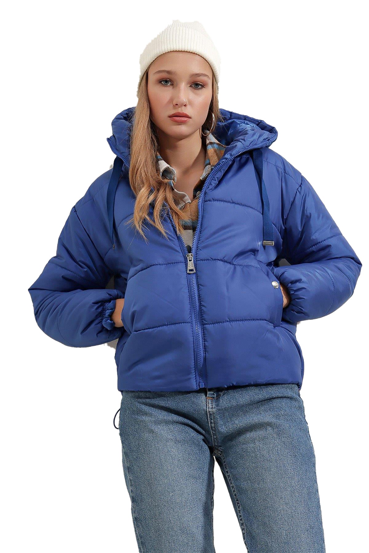 Rodi Women's Puffer Jacket Short Hooded DS22KB025117
