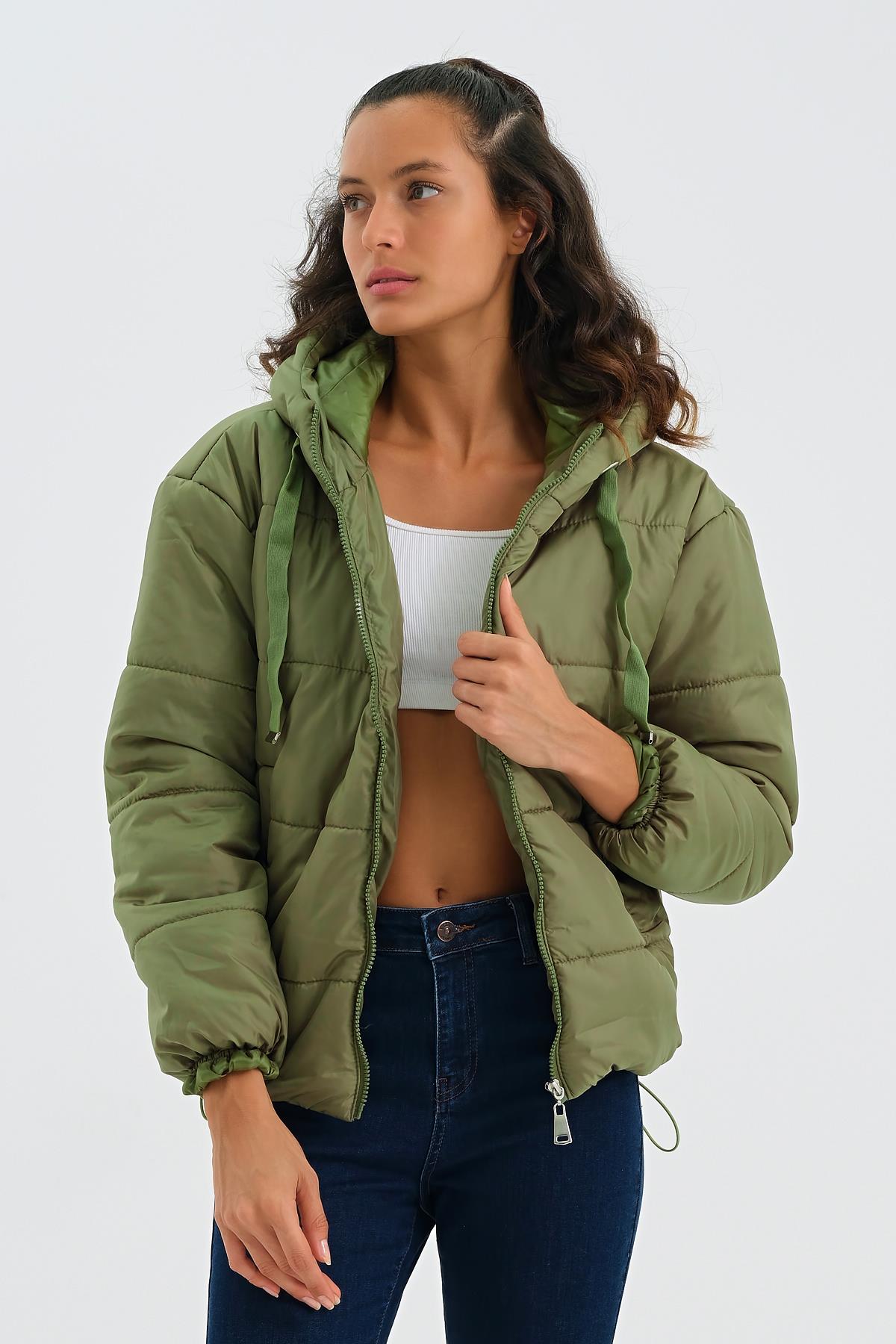 Rodi Women's Puffer Jacket Short Hooded DS22KB025117