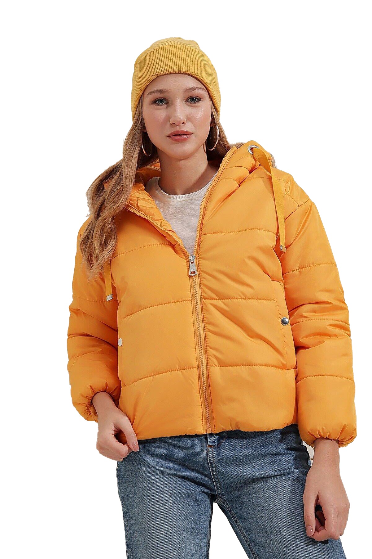 Rodi Women's Puffer Jacket Short Hooded DS22KB025117
