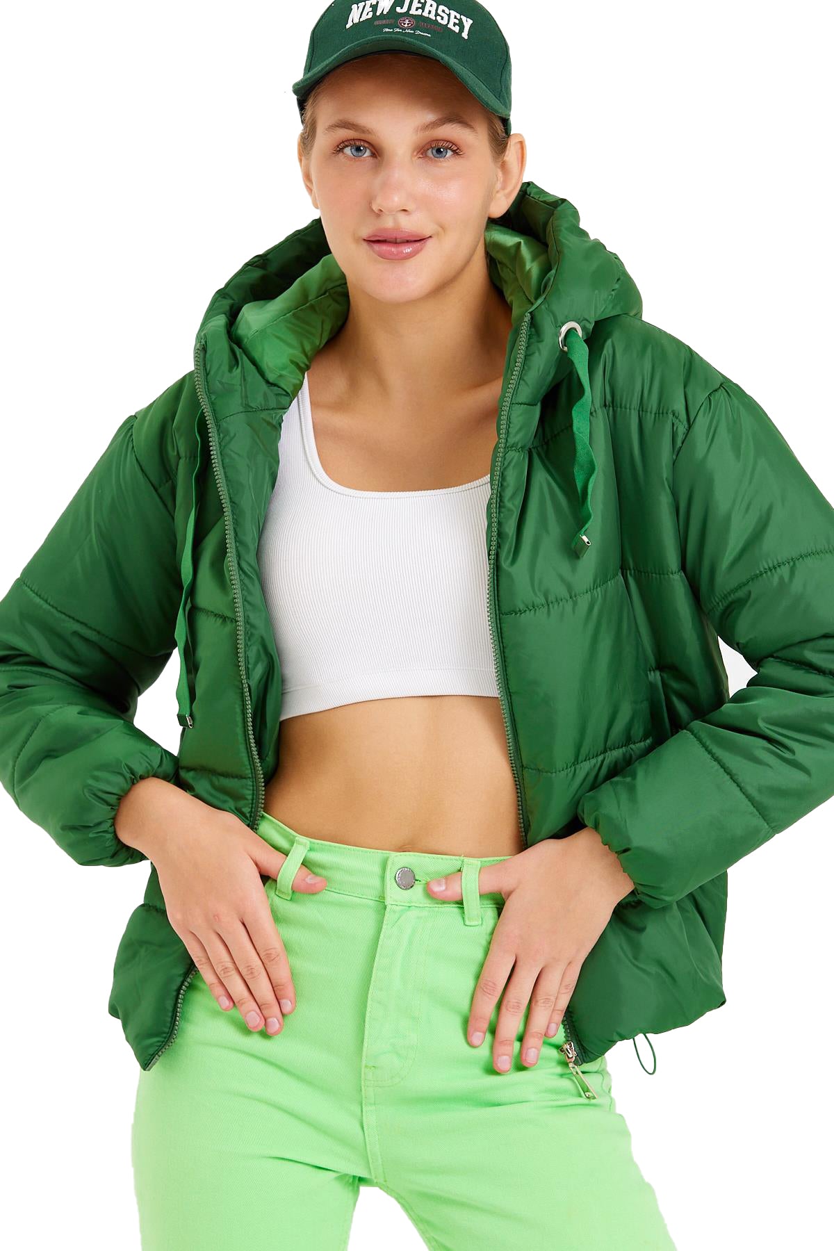 Rodi Women's Puffer Jacket Short Hooded DS22KB025117