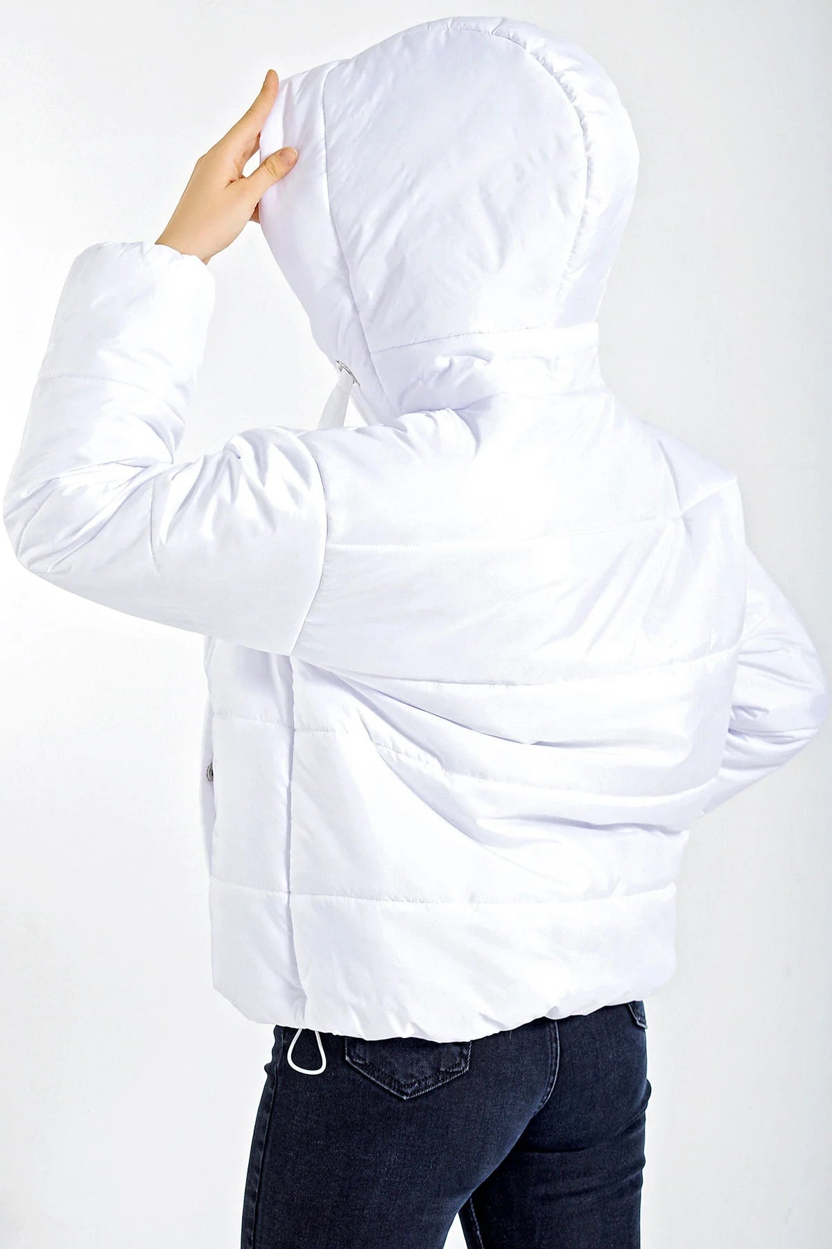 Rodi Women's Puffer Jacket Short Hooded DS22KB025117