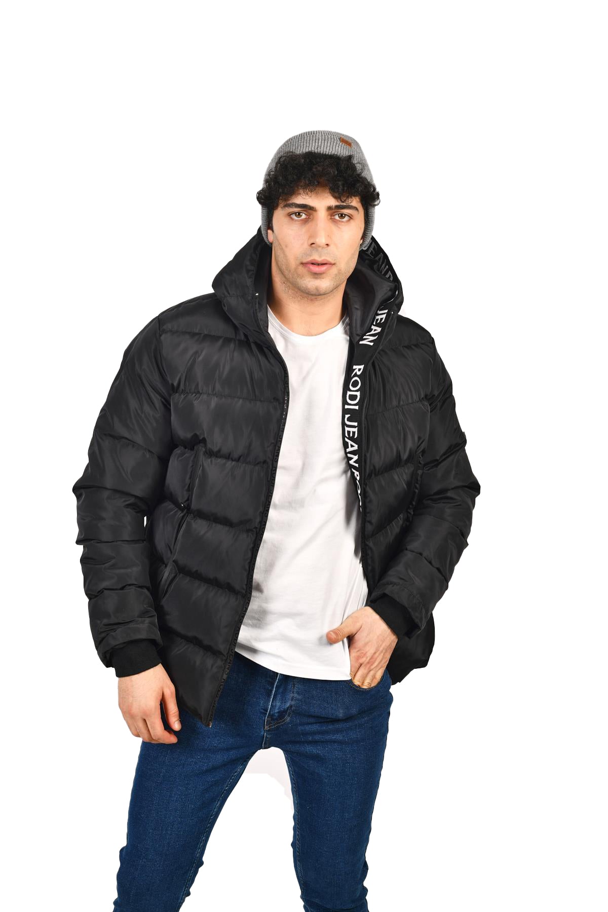 Rodi Hooded Pocket Zipper Detailed Short Puffer Coat RD23KE234910