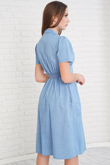 Rodi Cotton Dress Blue RD23YB012210