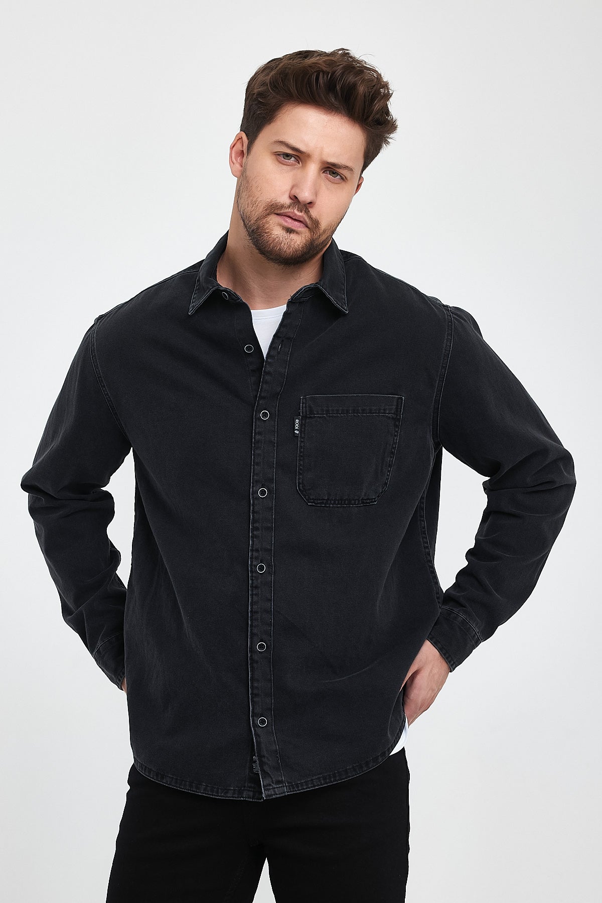 Rodi Mertens 011 Men's Regular Fit Denim Shirt RD24KE031187