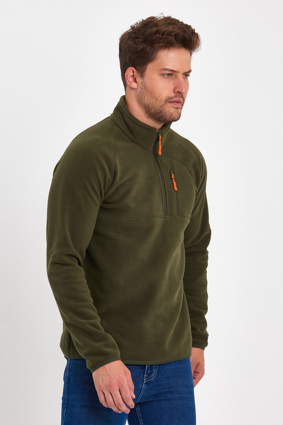 Rodi Mikro Polar Dik yaka Sweatshirt RD24KE056015
