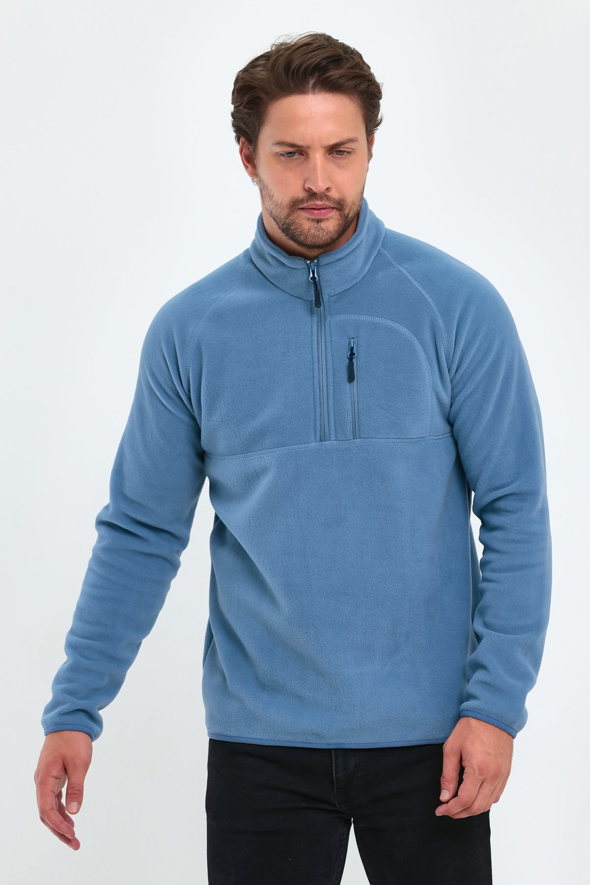 Rodi Mikro Polar Dik yaka Sweatshirt RD24KE056015
