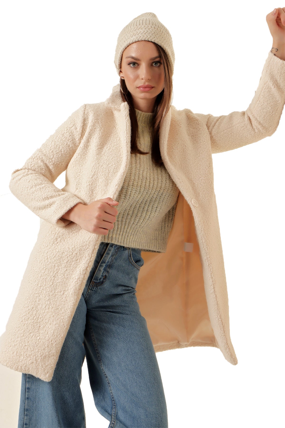 Rodi Oversize Kaşe Kaban 9082 RD23KB309082