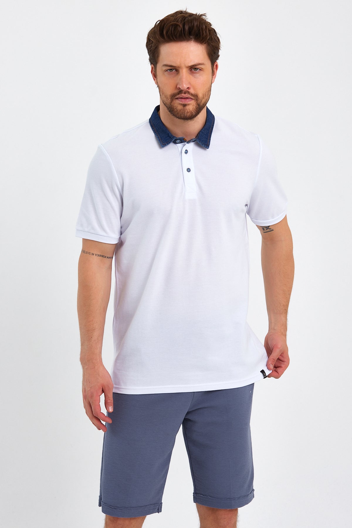 Rodi Polo Denim Yaka T-shirt RD23YE272134