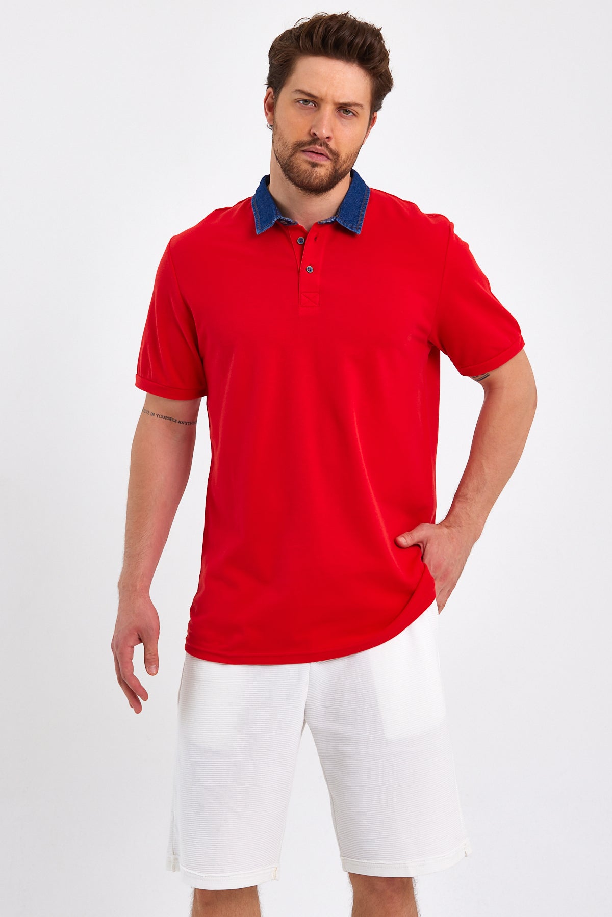 Rodi Polo Denim Yaka T-shirt RD23YE272134