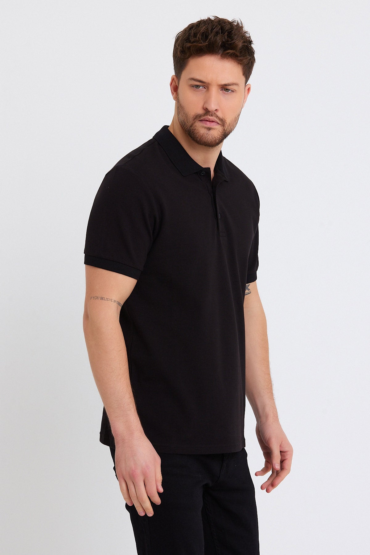 Rodi Polo Yaka T-shirt Basic Kol Ribana RD23YE328705