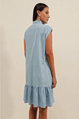 Rodi Sleeveless Denim Dress RD23YB002373