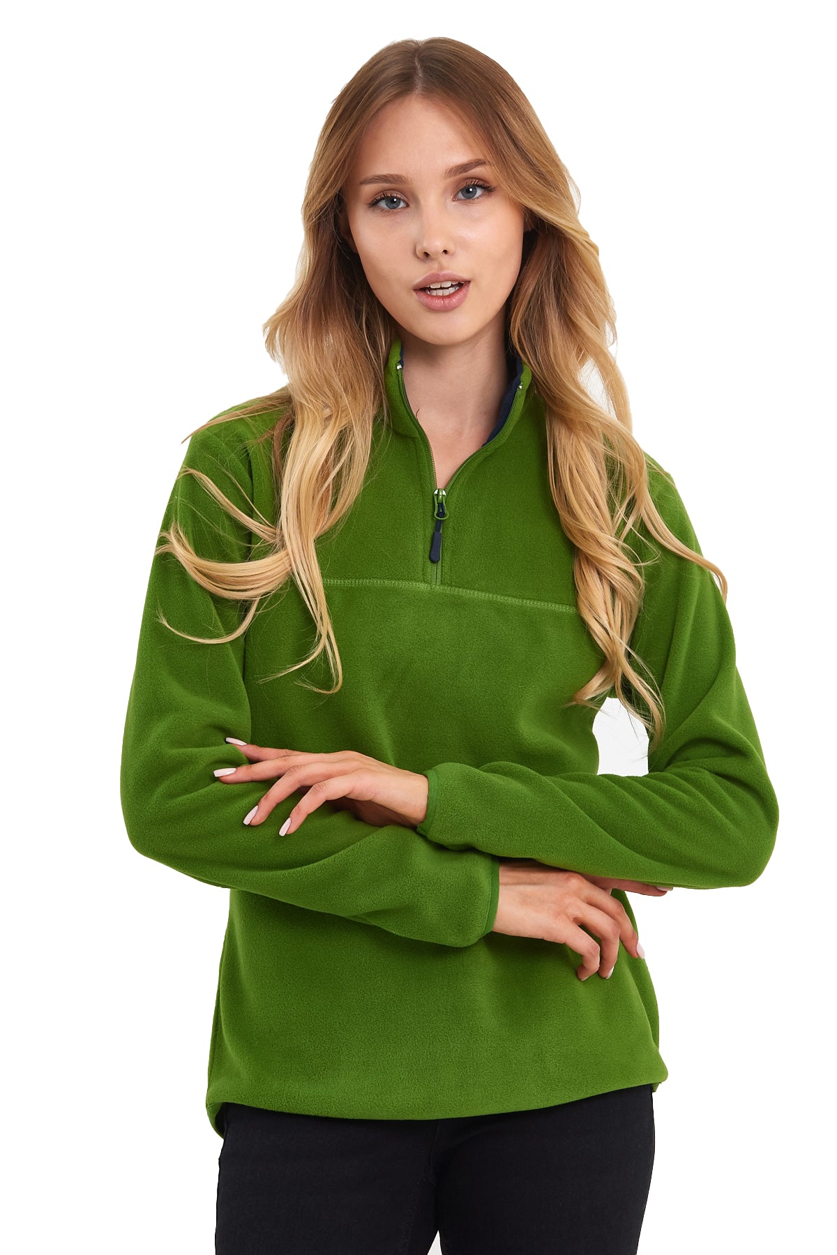 Rodi Half Zipper Stand Collar Fleece Sweatshirt RD24KE057000