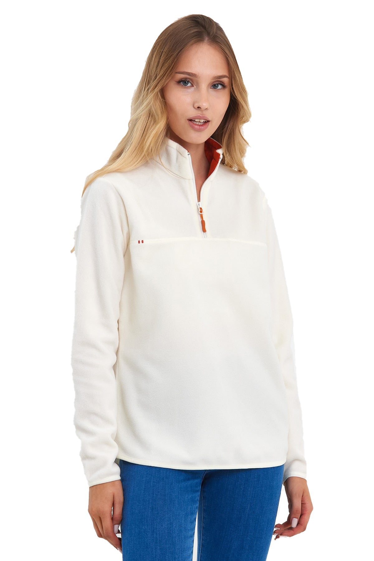 Rodi Half Zipper Stand Collar Fleece Sweatshirt RD24KE057000