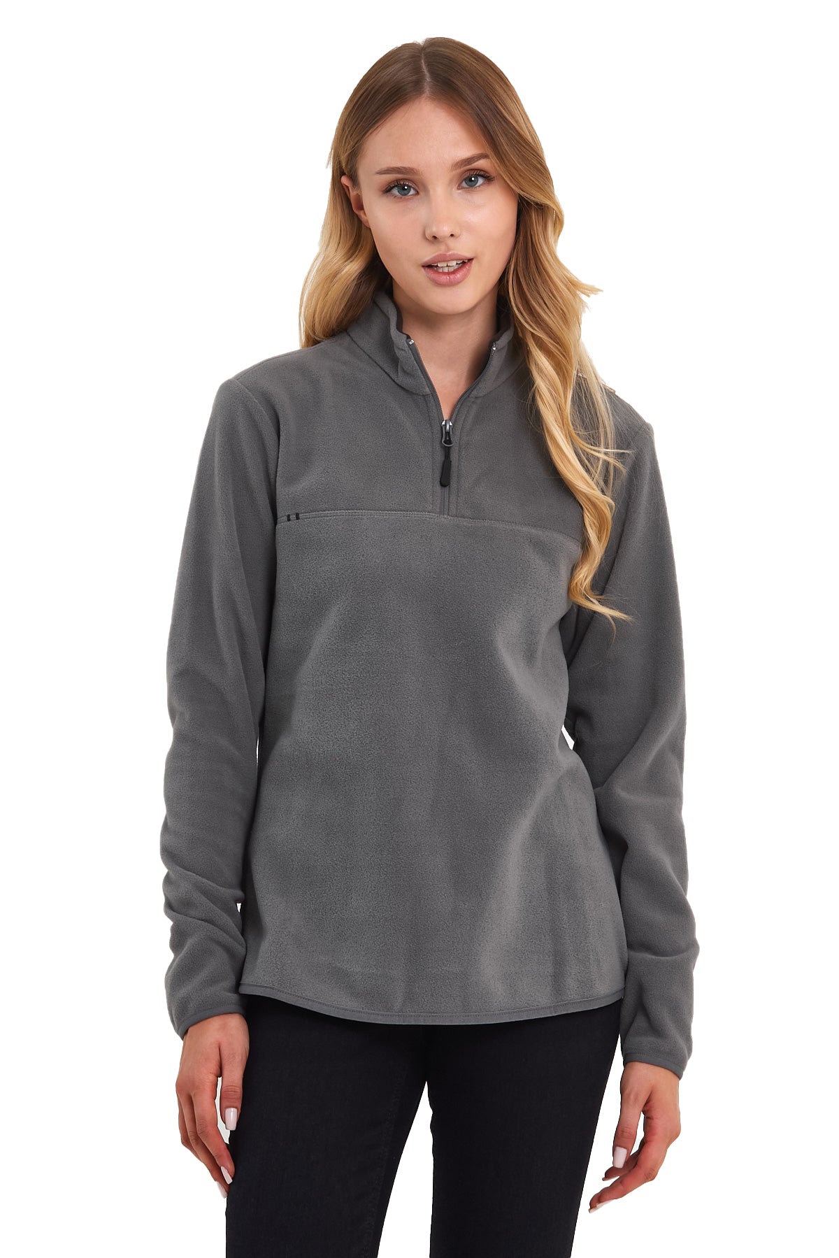 Rodi Half Zipper Stand Collar Fleece Sweatshirt RD24KE057000