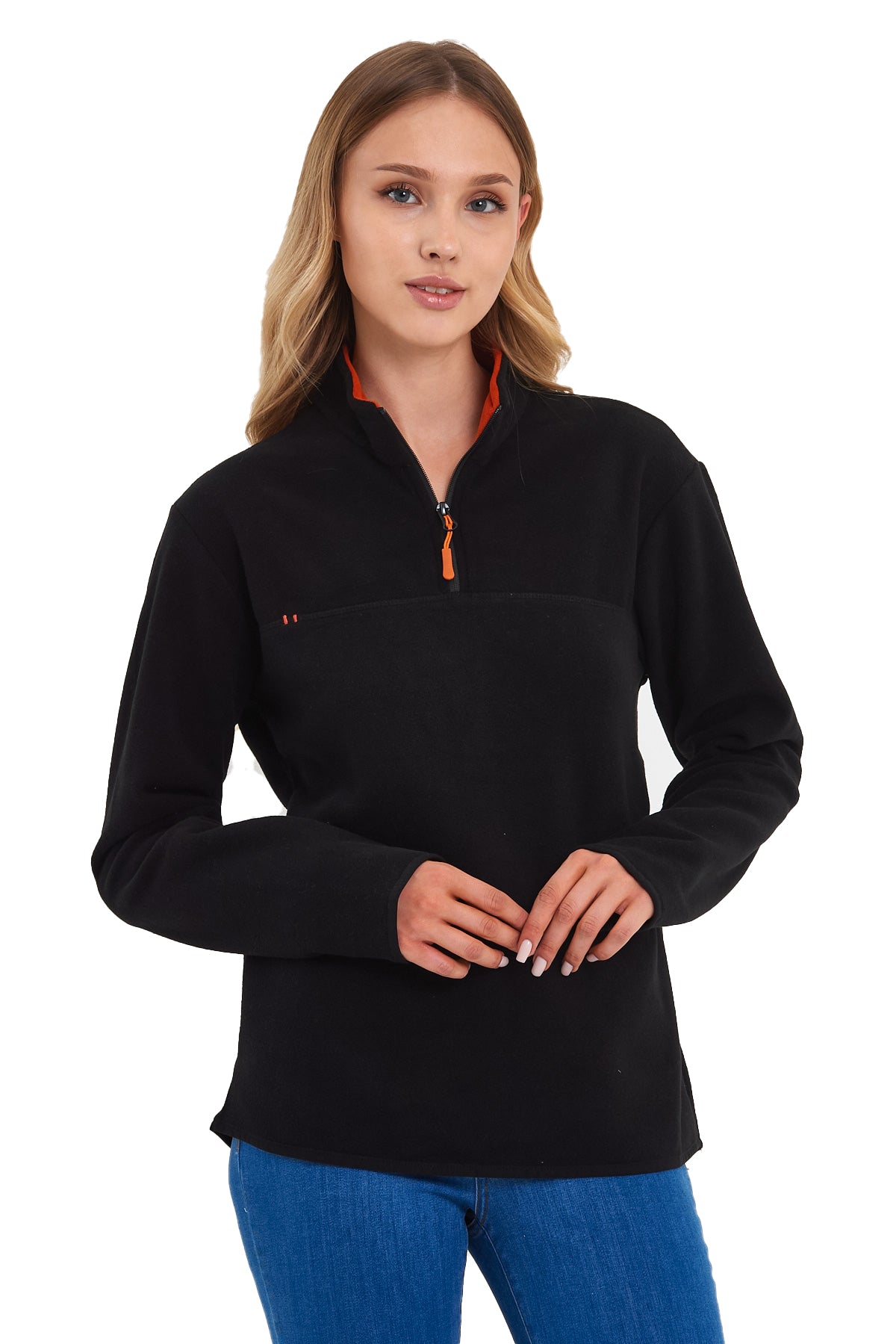 Rodi Half Zipper Stand Collar Fleece Sweatshirt RD24KE057000