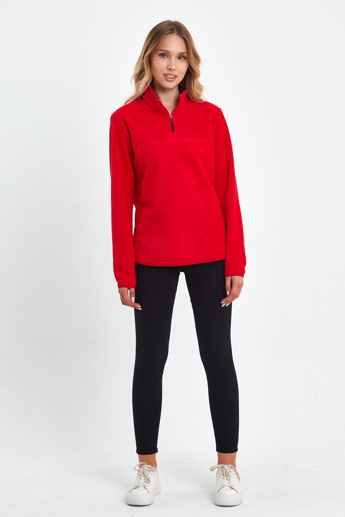 Rodi Half Zipper Stand Collar Fleece Sweatshirt RD24KE057000